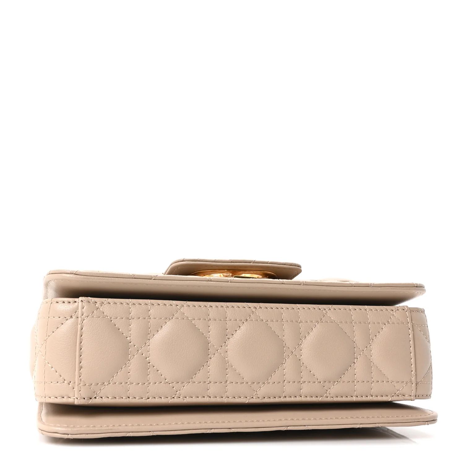Lambskin Cannage Small Jolie Top Handle Bag Powder Beige Latte - Image 7