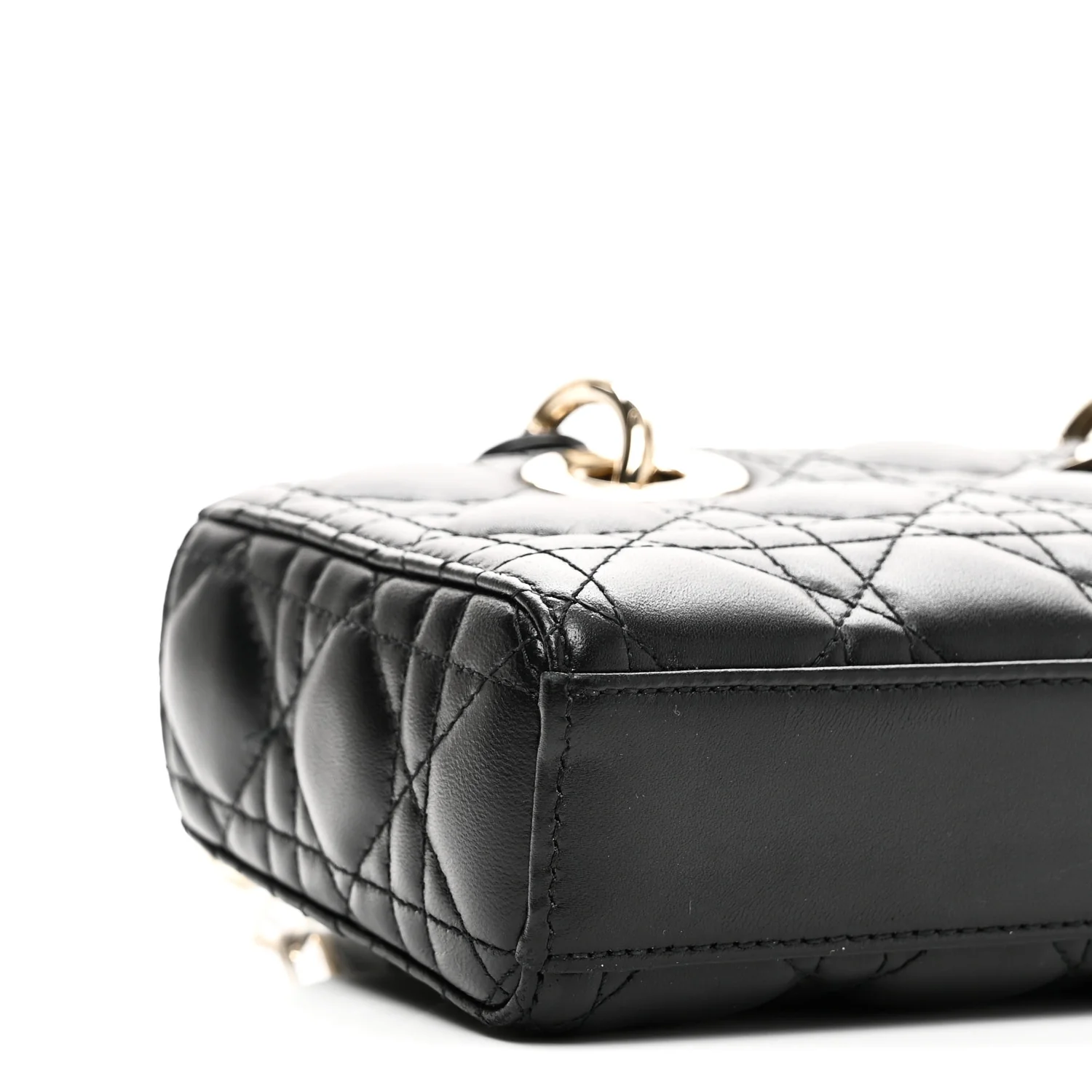 Lambskin Cannage Small Lady D-Joy Black - Image 8
