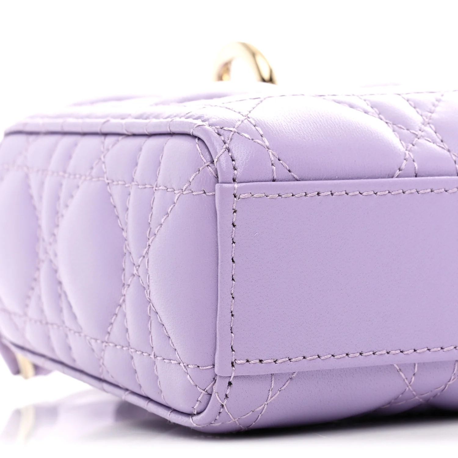Lambskin Cannage Small Lady D-Joy Lilac - Image 9