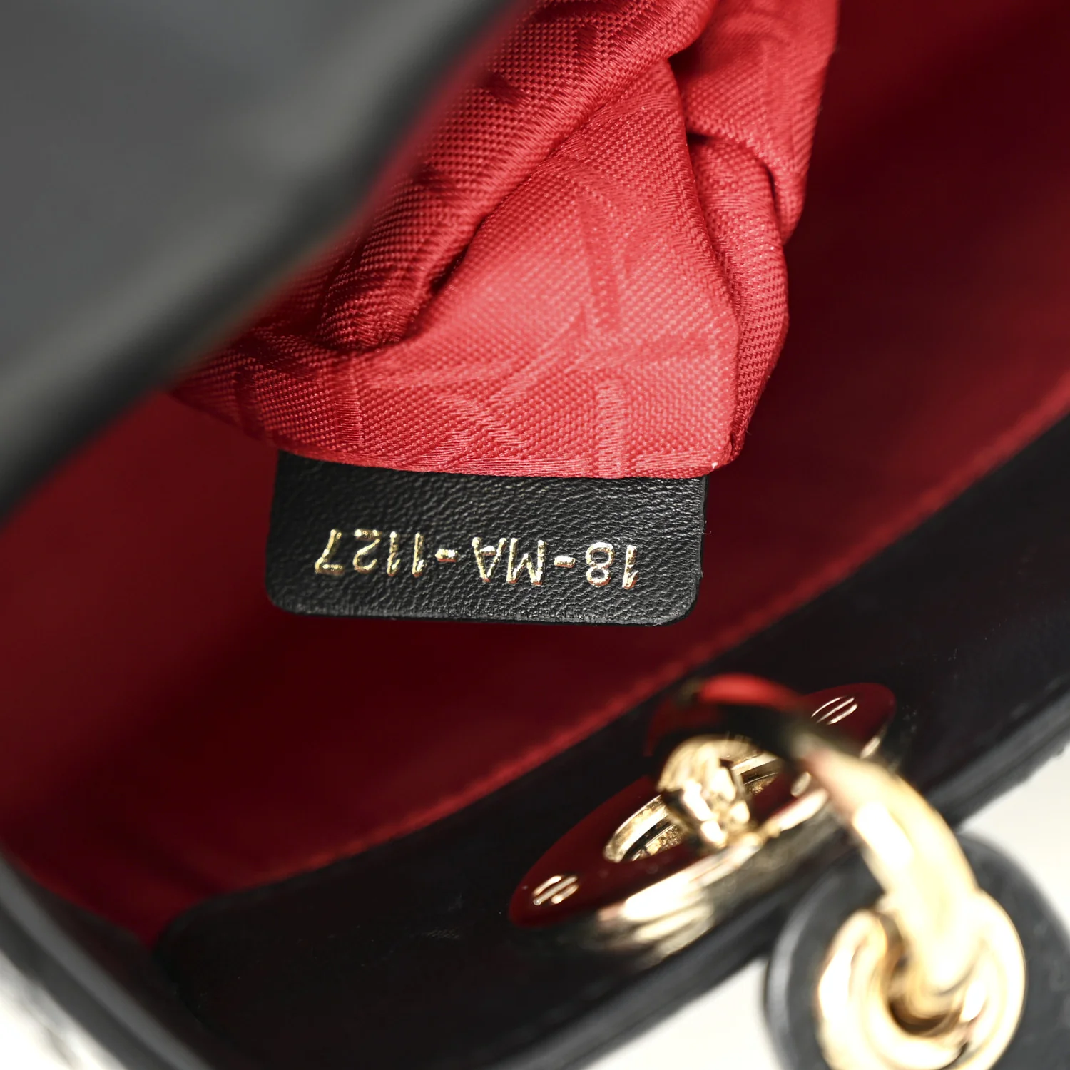 Lambskin Cannage Small Lucky Badges My Lady Dior Black - Image 7