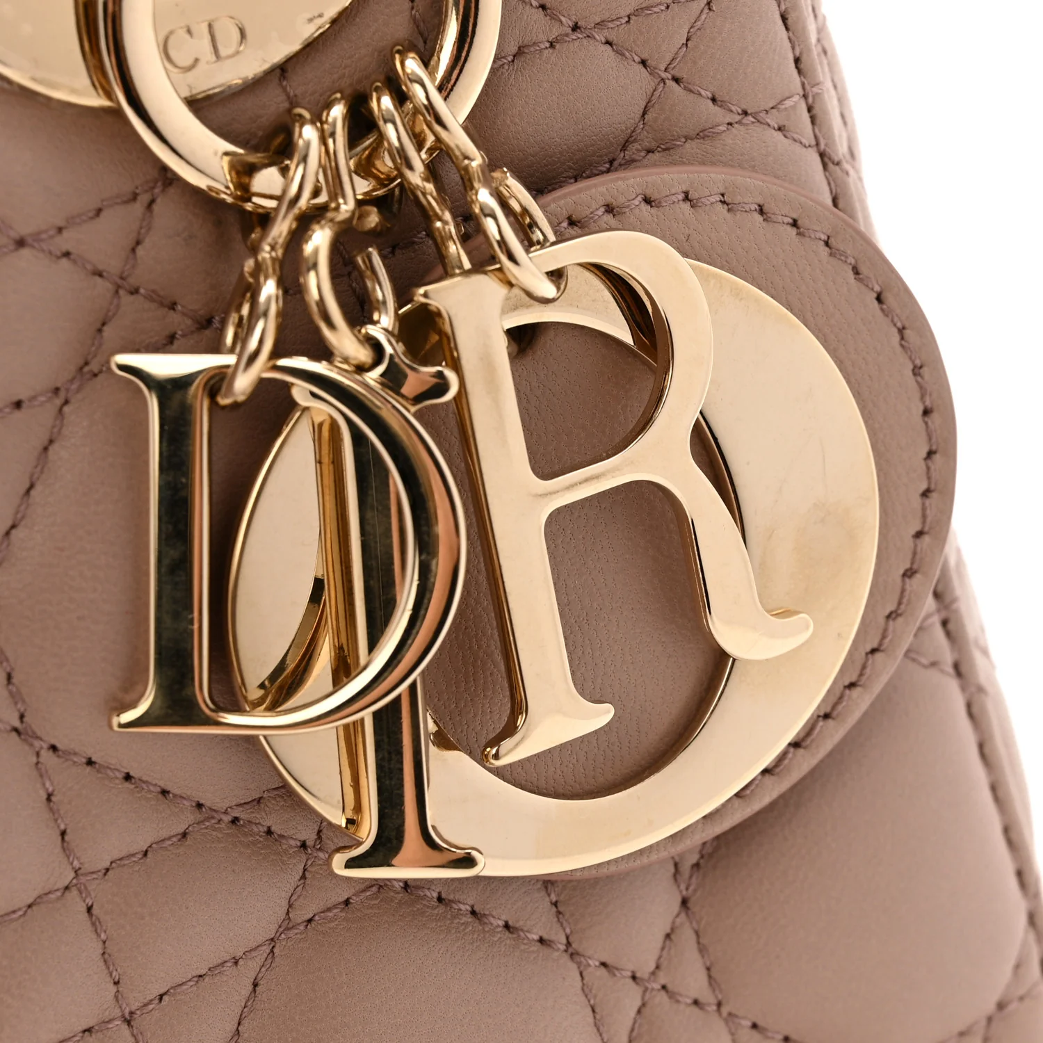 Lambskin Cannage Small Lucky Badges My Lady Dior Fard - Image 11