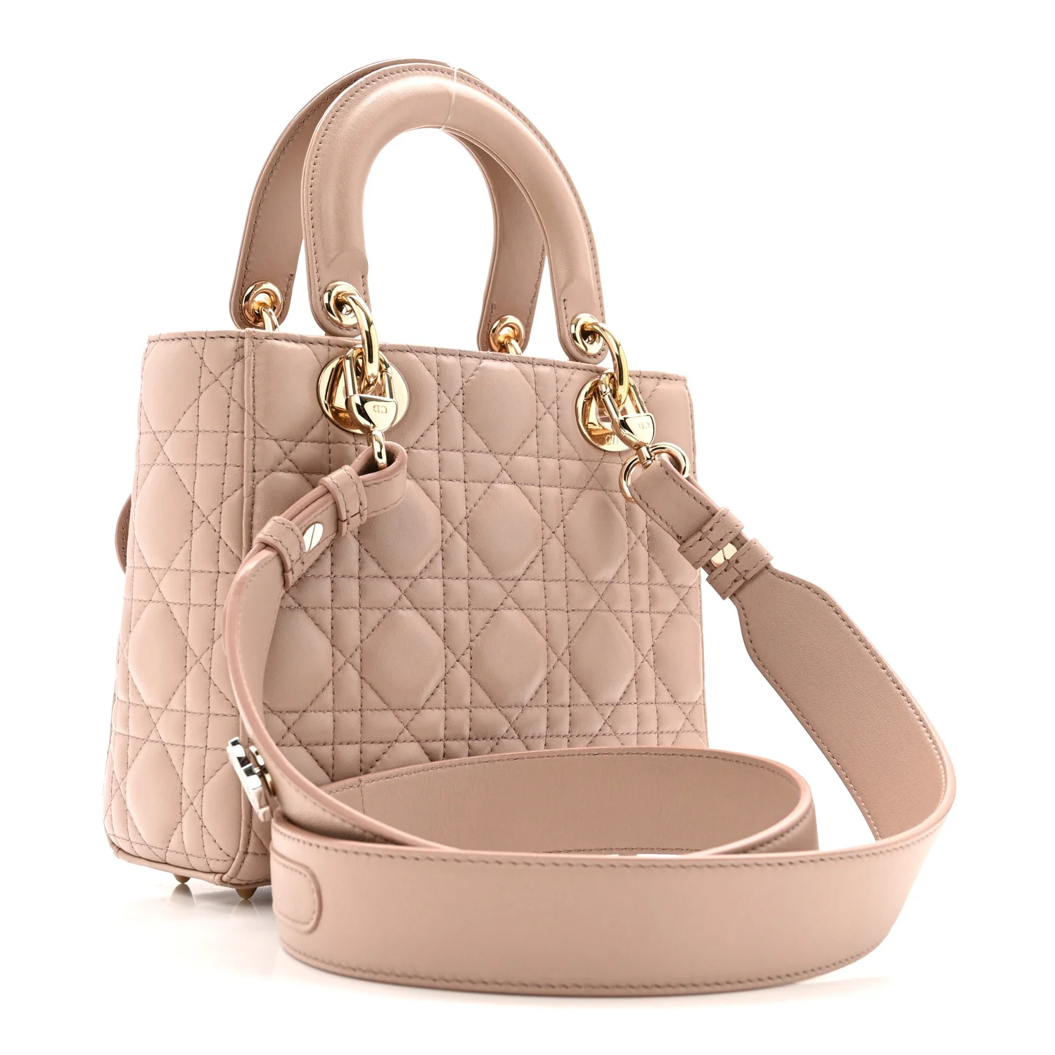 Lambskin Cannage Small Lucky Badges My Lady Dior Fard - Image 3