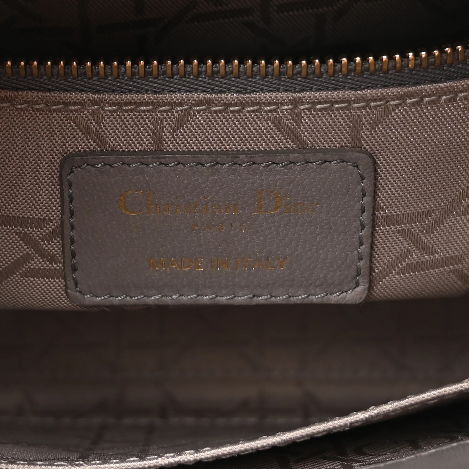 Lambskin Cannage Small Lucky Badges My Lady Dior Grey - Image 6