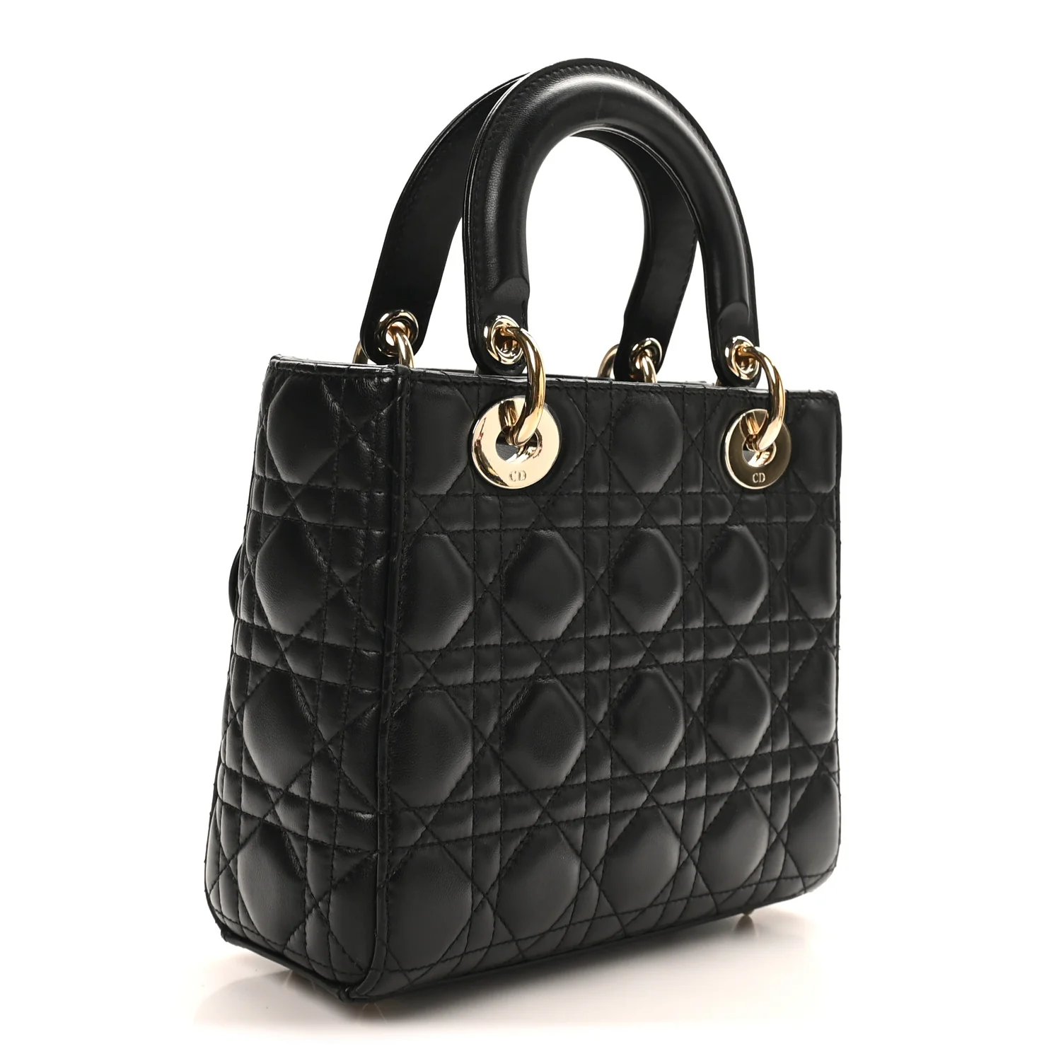 Lambskin Cannage Small My ABCDior Lady Dior Black - Image 3