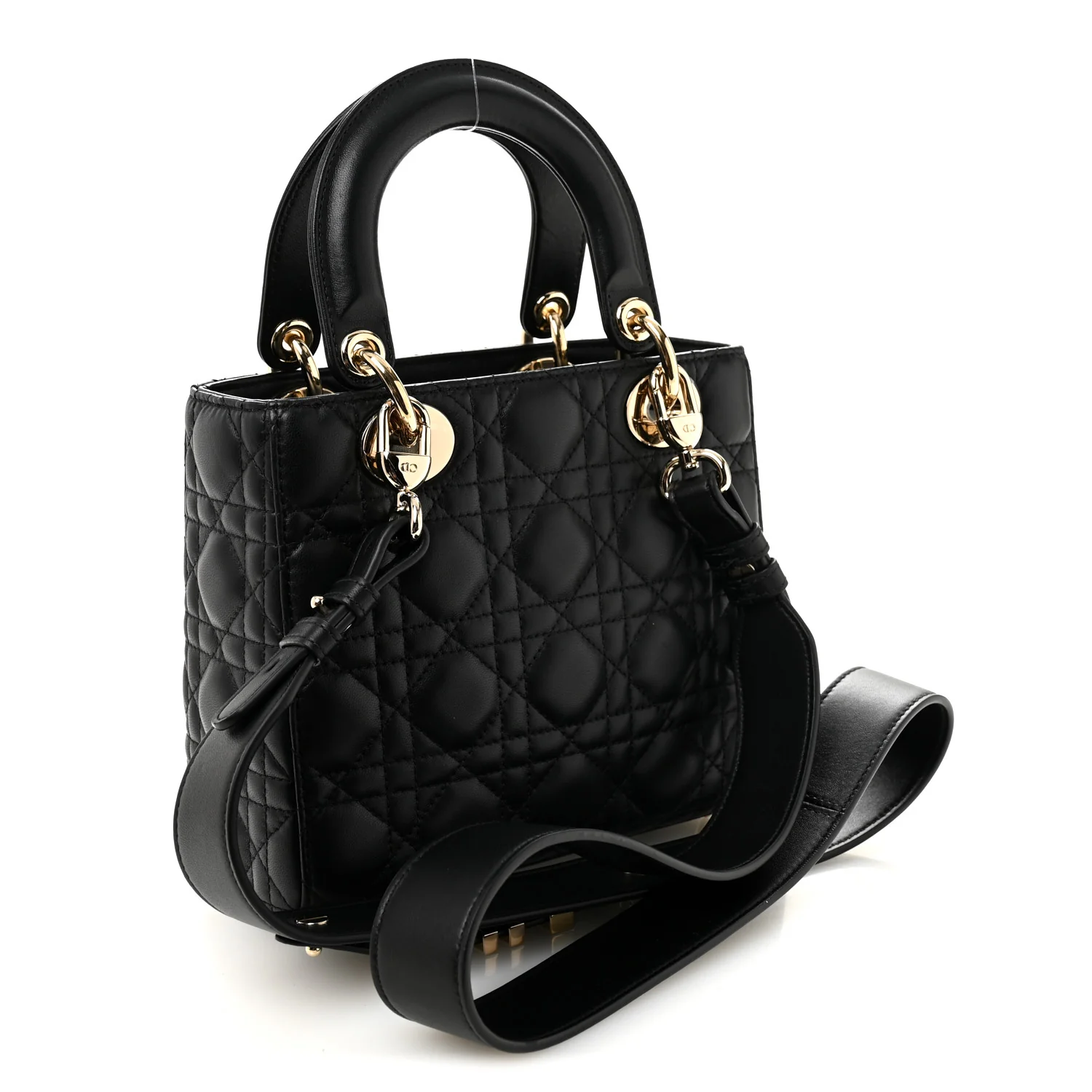 Lambskin Cannage Small My ABCDior Lady Dior Black - Image 3