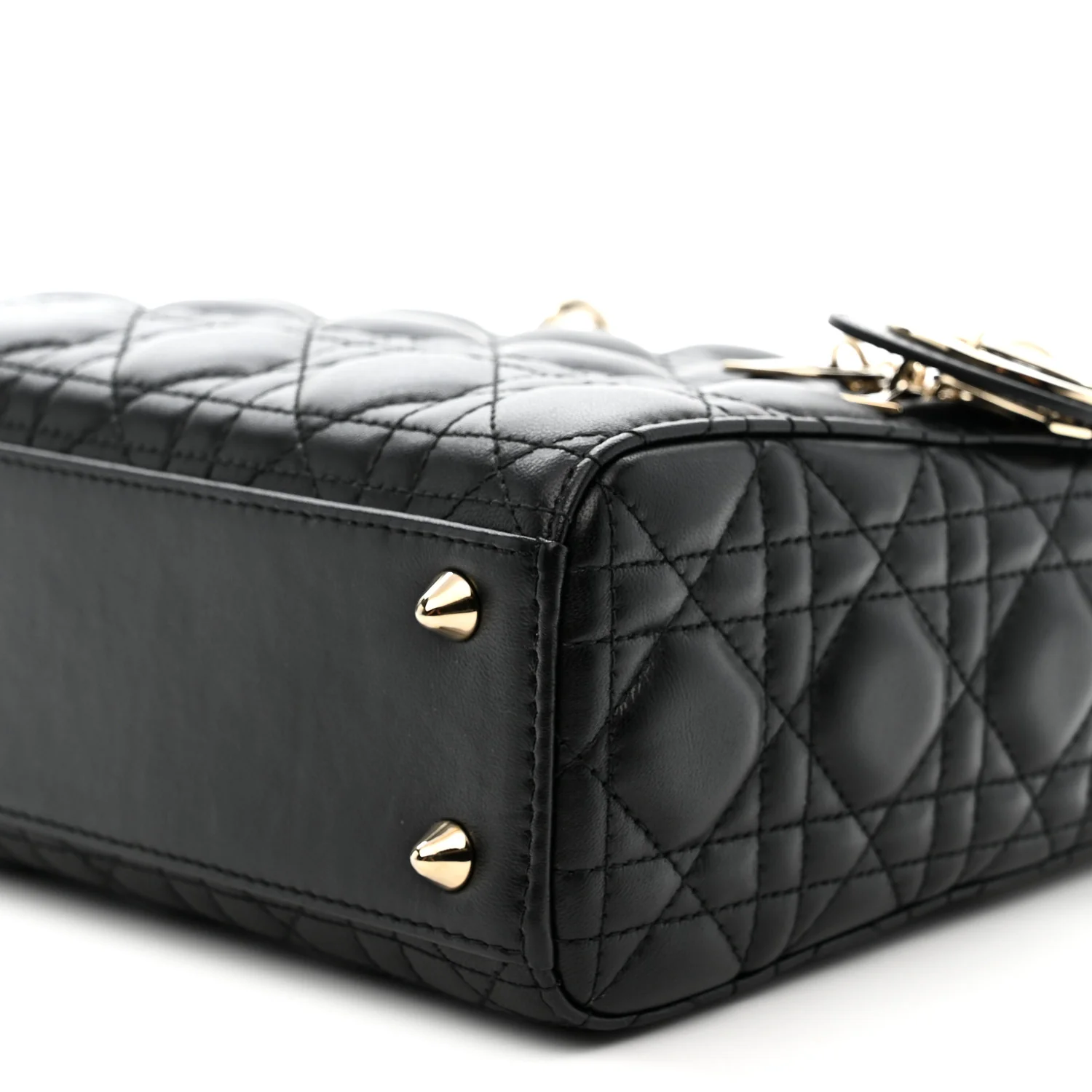 Lambskin Cannage Small My ABCDior Lady Dior Black - Image 10