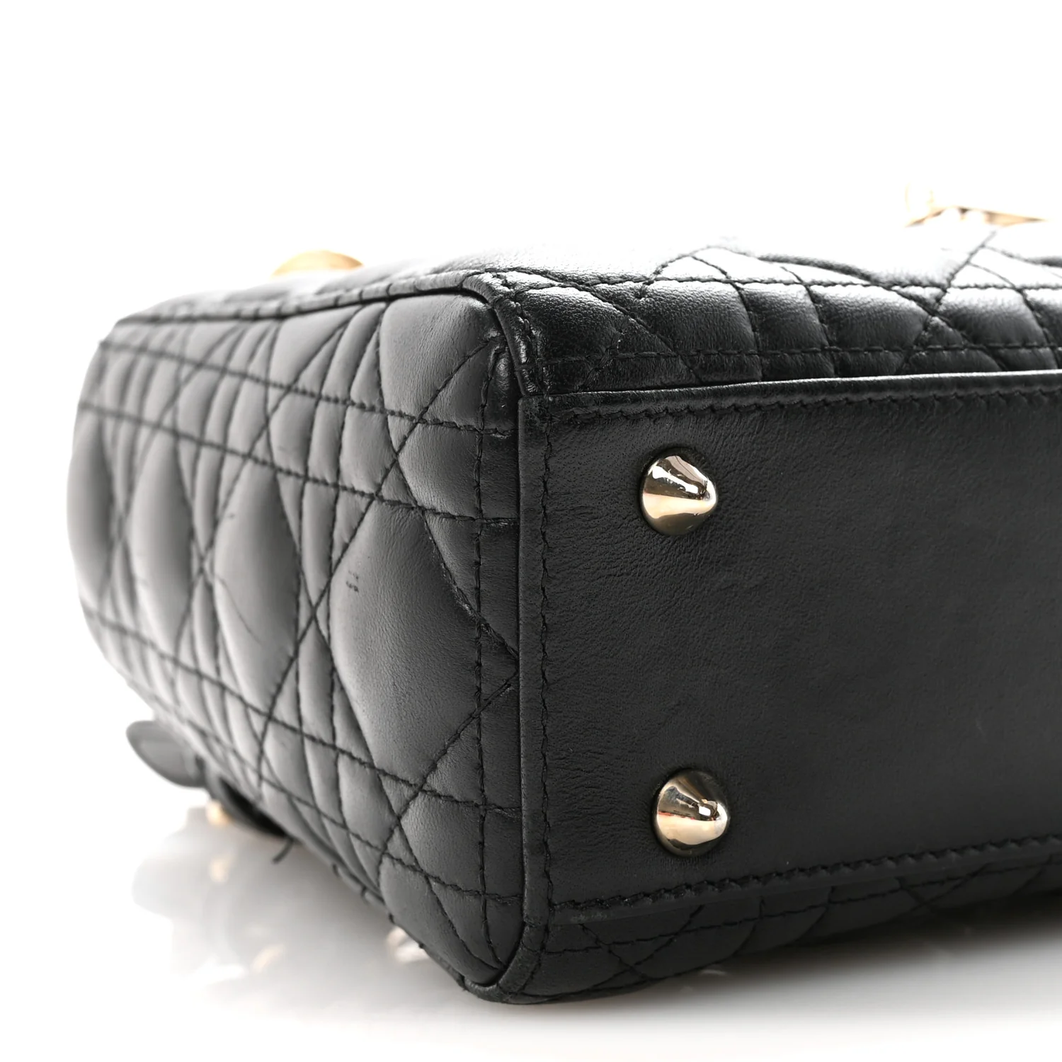 Lambskin Cannage Small My ABCDior Lady Dior Black - Image 8