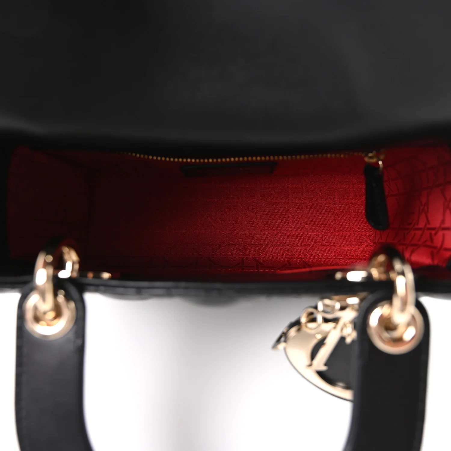 Lambskin Cannage Small My ABCDior Lady Dior Black - Image 5