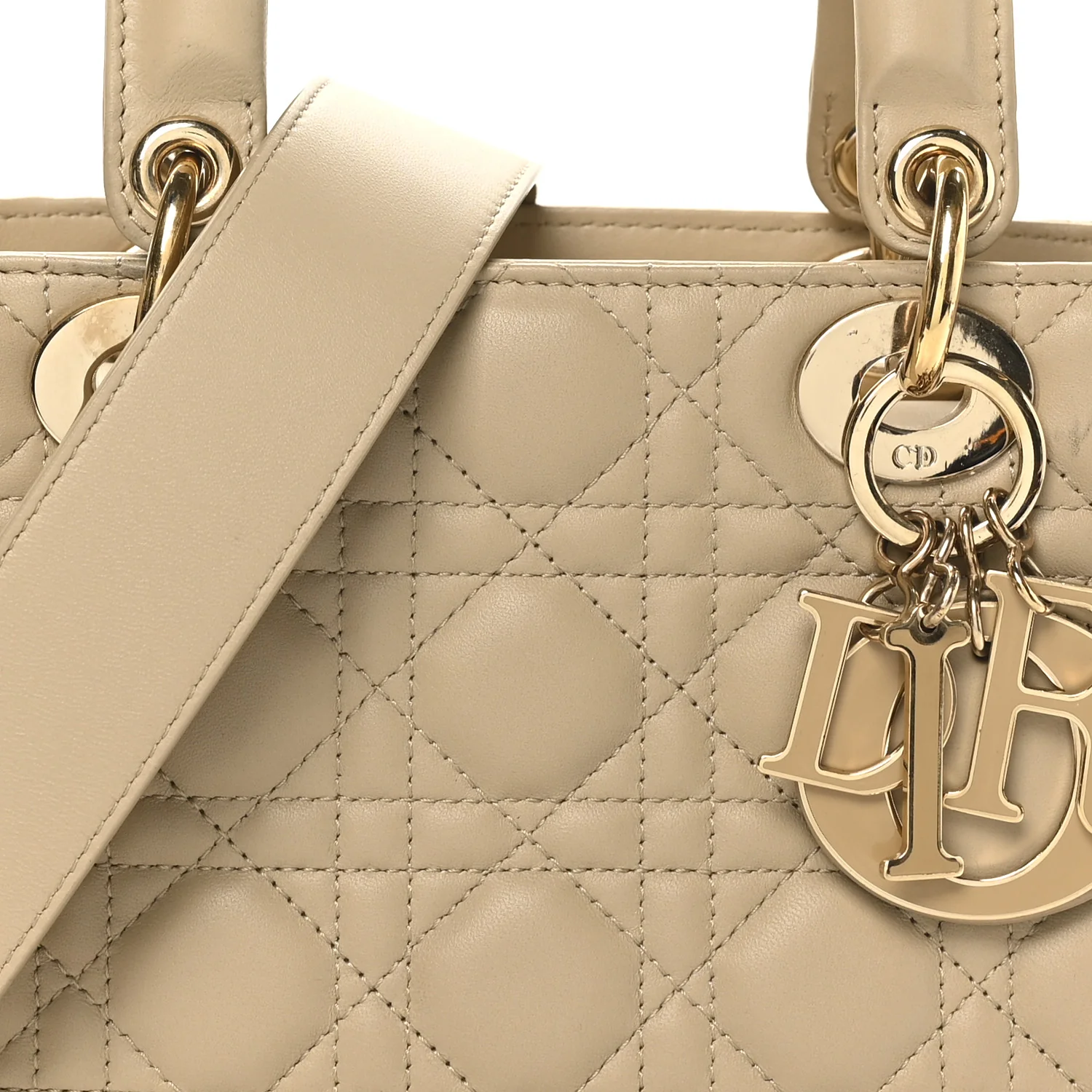 Lambskin Cannage Small My ABCDior Lady Dior Corda - Image 8