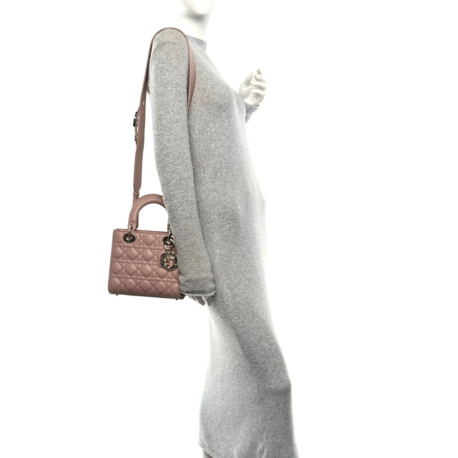 Lambskin Cannage Small My ABCDior Lady Dior Fard - Image 2