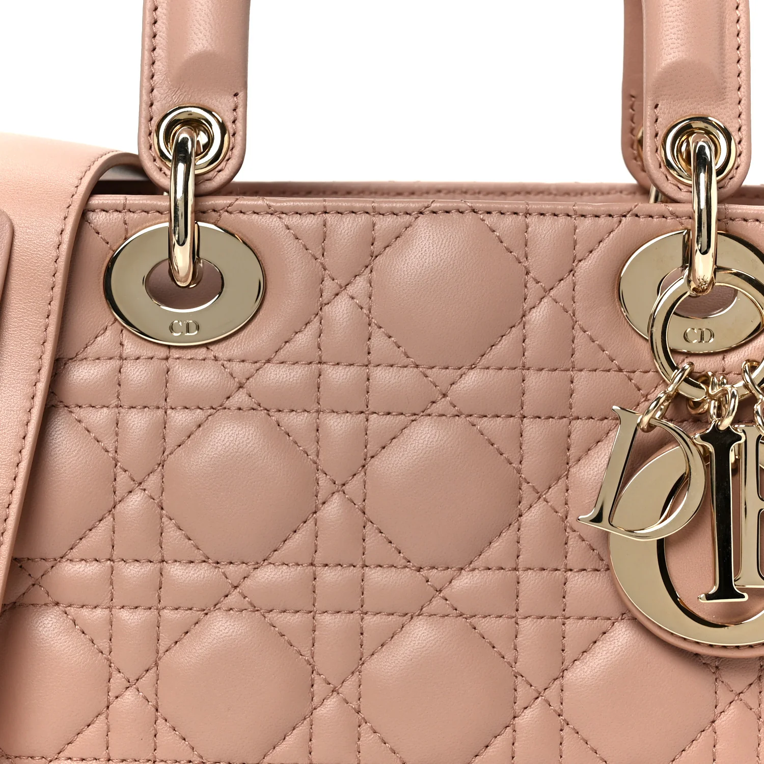 Lambskin Cannage Small My ABCDior Lady Dior Fard - Image 7