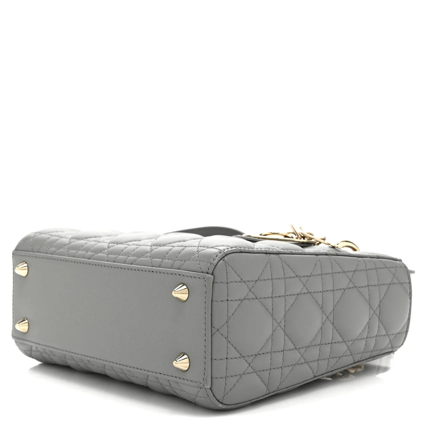 Lambskin Cannage Small My ABCDior Lady Dior Grey - Image 10