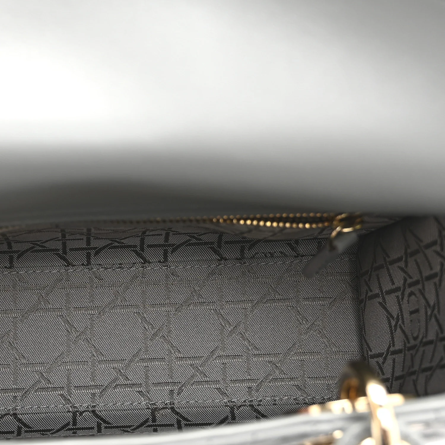 Lambskin Cannage Small My ABCDior Lady Dior Grey - Image 5