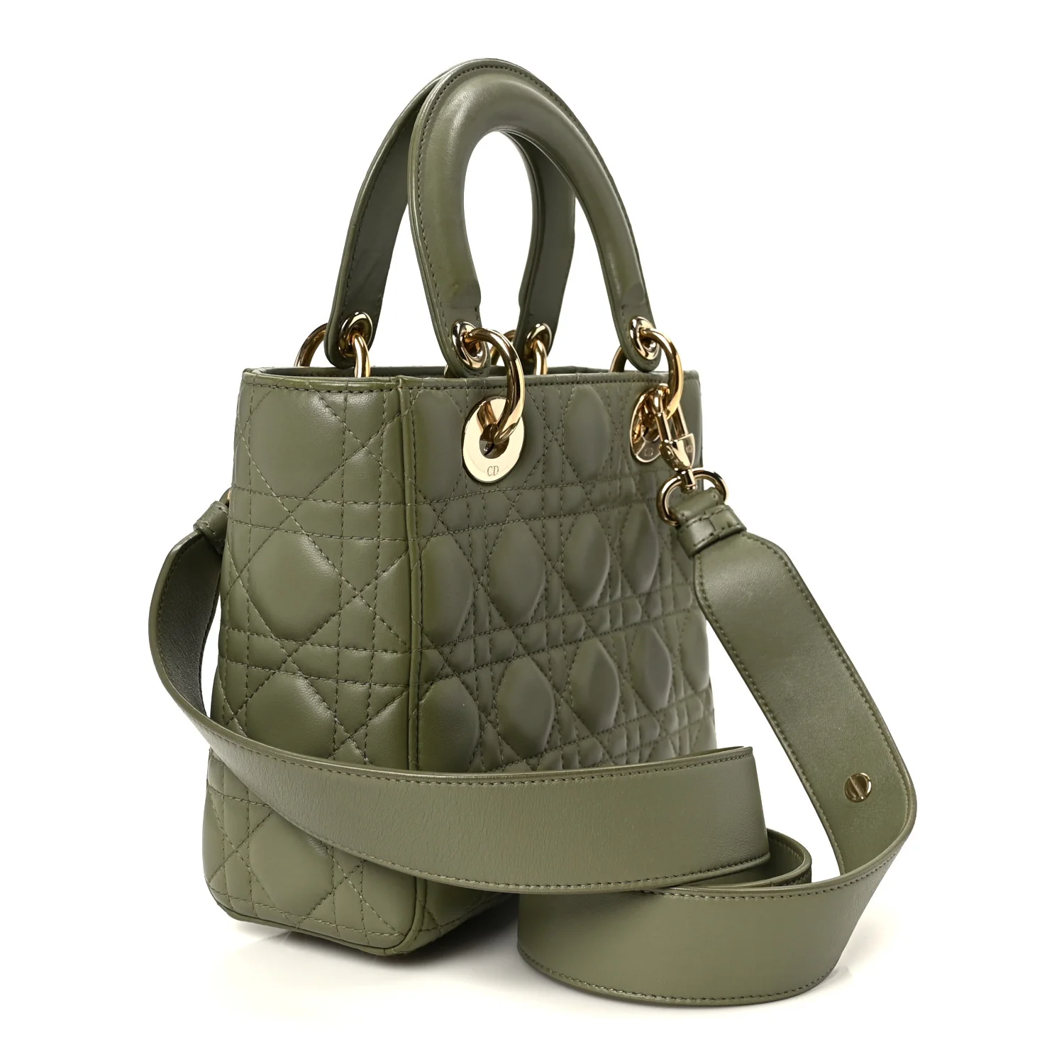 Lambskin Cannage Small My ABCDior Lady Dior Peyote Green - Image 3