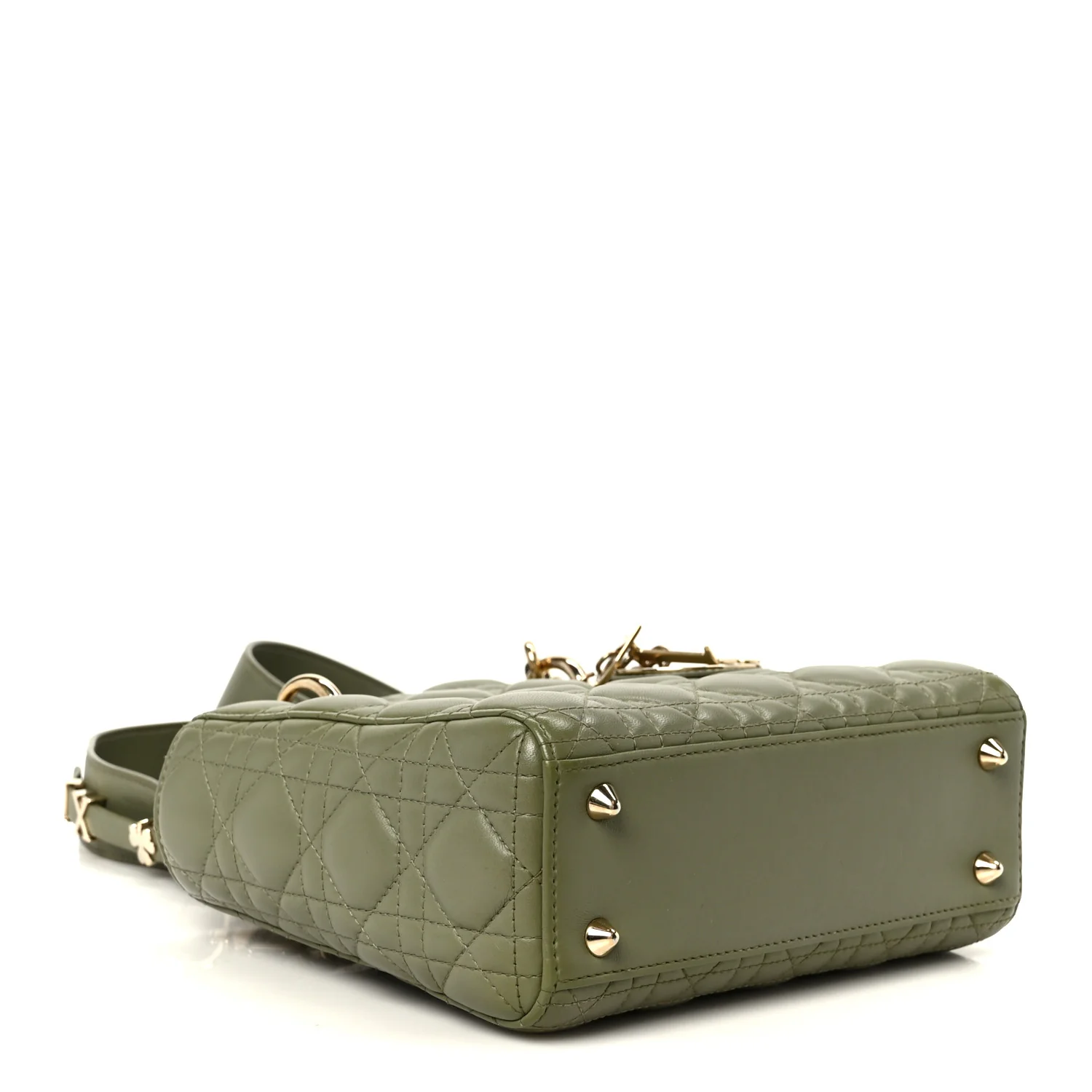 Lambskin Cannage Small My ABCDior Lady Dior Peyote Green - Image 4