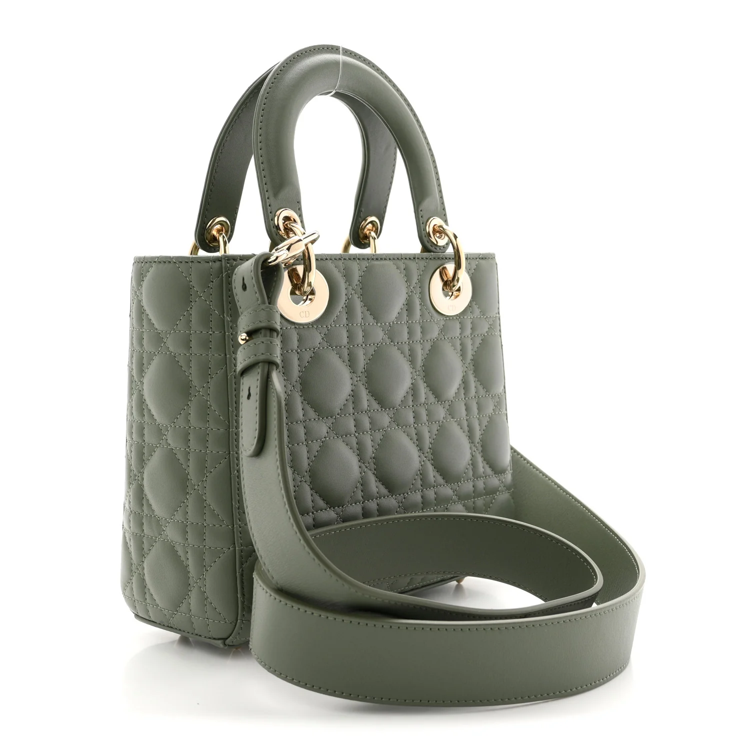 Lambskin Cannage Small My ABCDior Lady Dior Peyote Green - Image 3