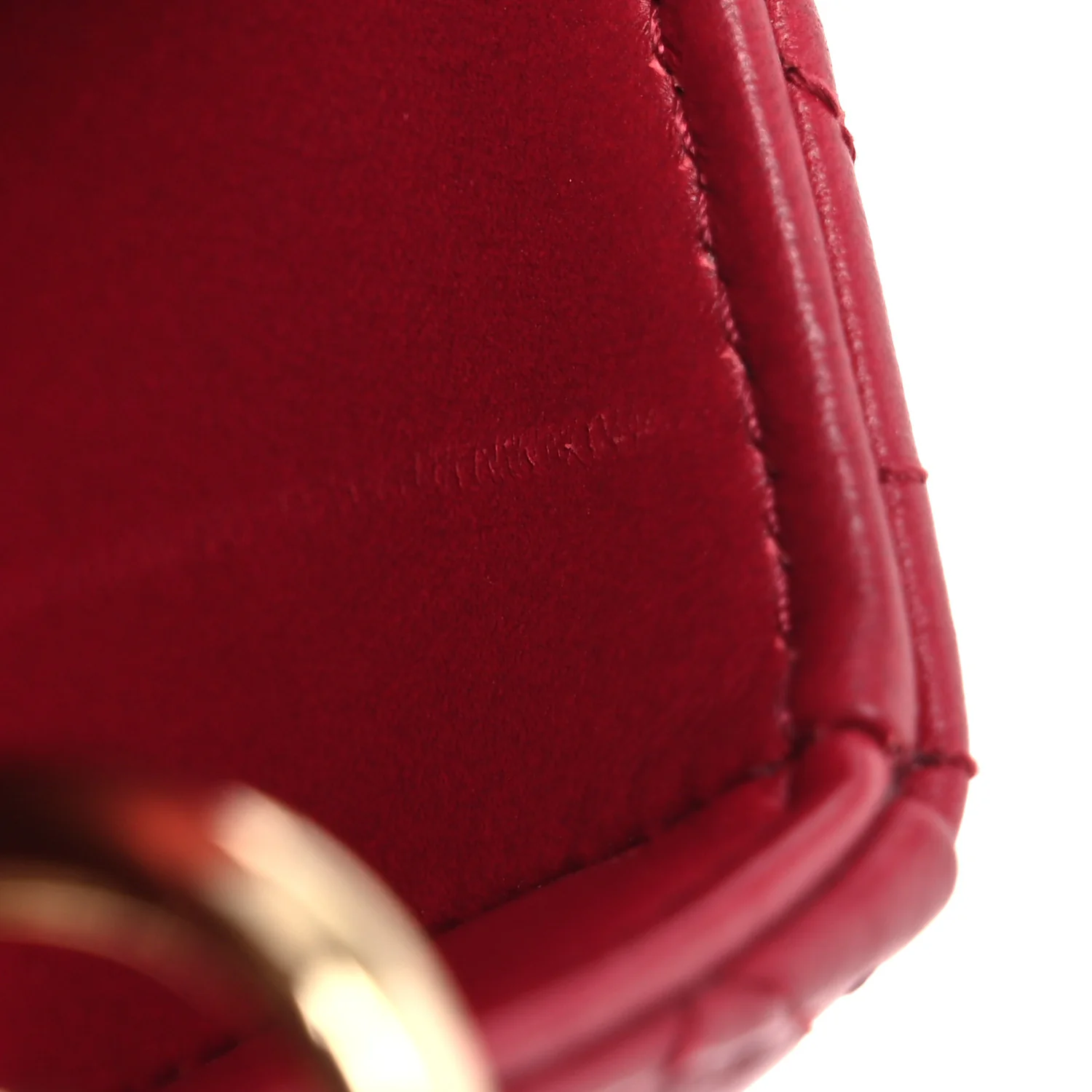 Lambskin Cannage Small My ABCDior Lady Dior Red - Image 12