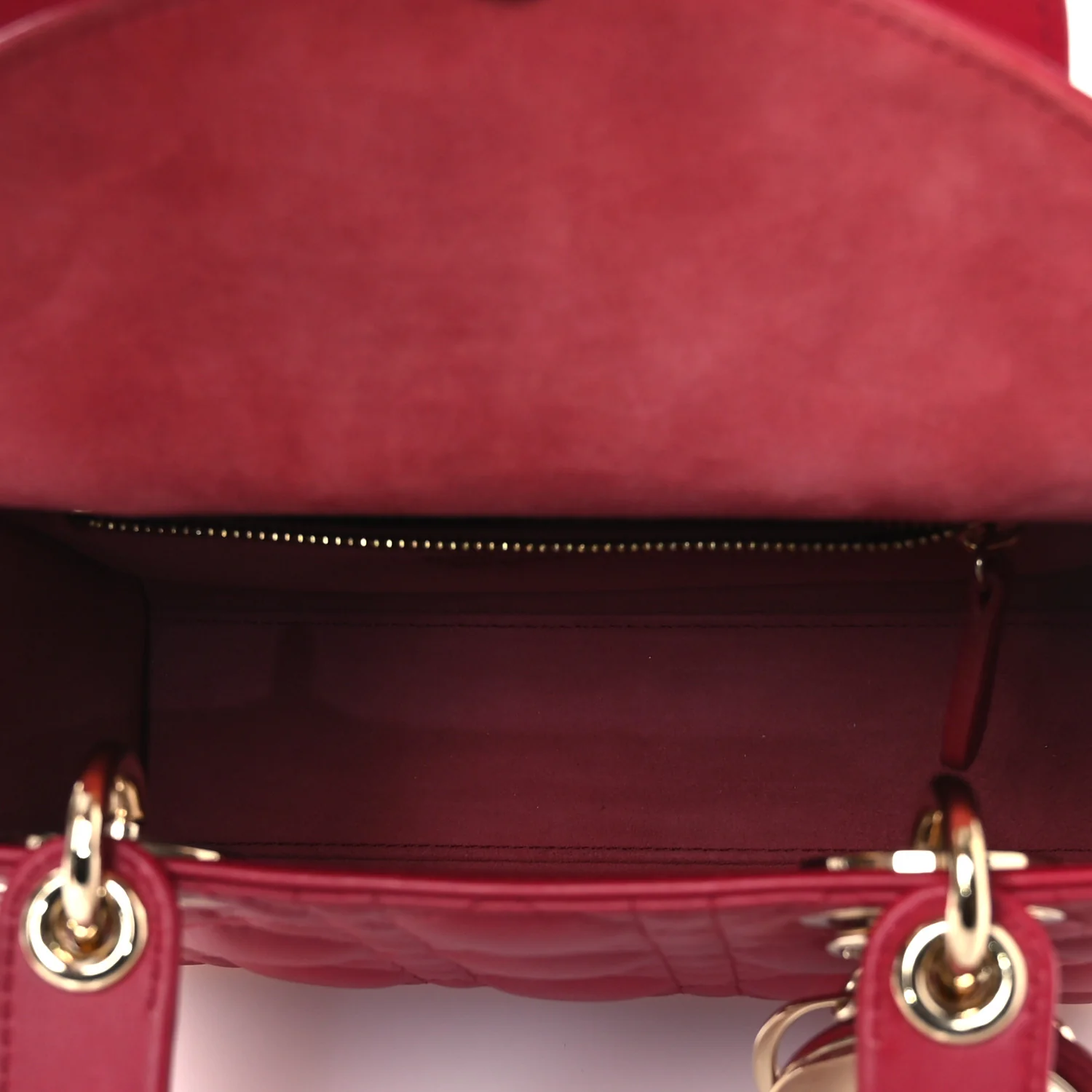 Lambskin Cannage Small My ABCDior Lady Dior Red - Image 5
