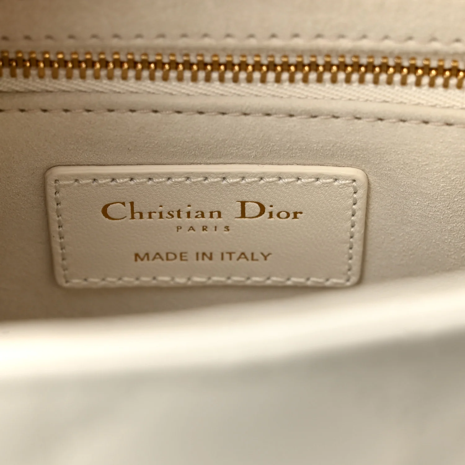 Lambskin Cannage Small My ABCDior Lady Dior White - Image 6