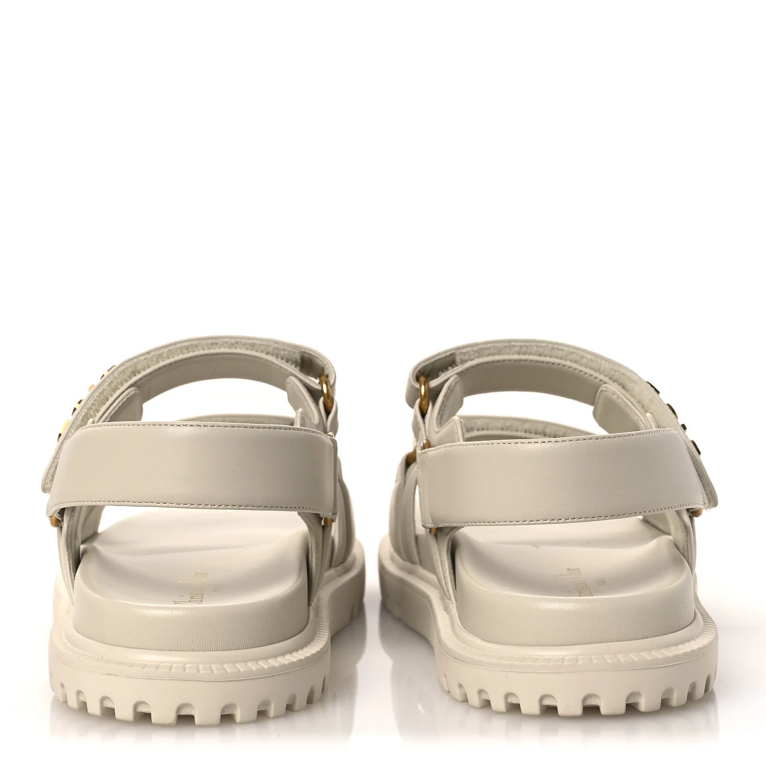 Lambskin Dioract 10mm Slide Sandals 39.5 Off White - Image 6