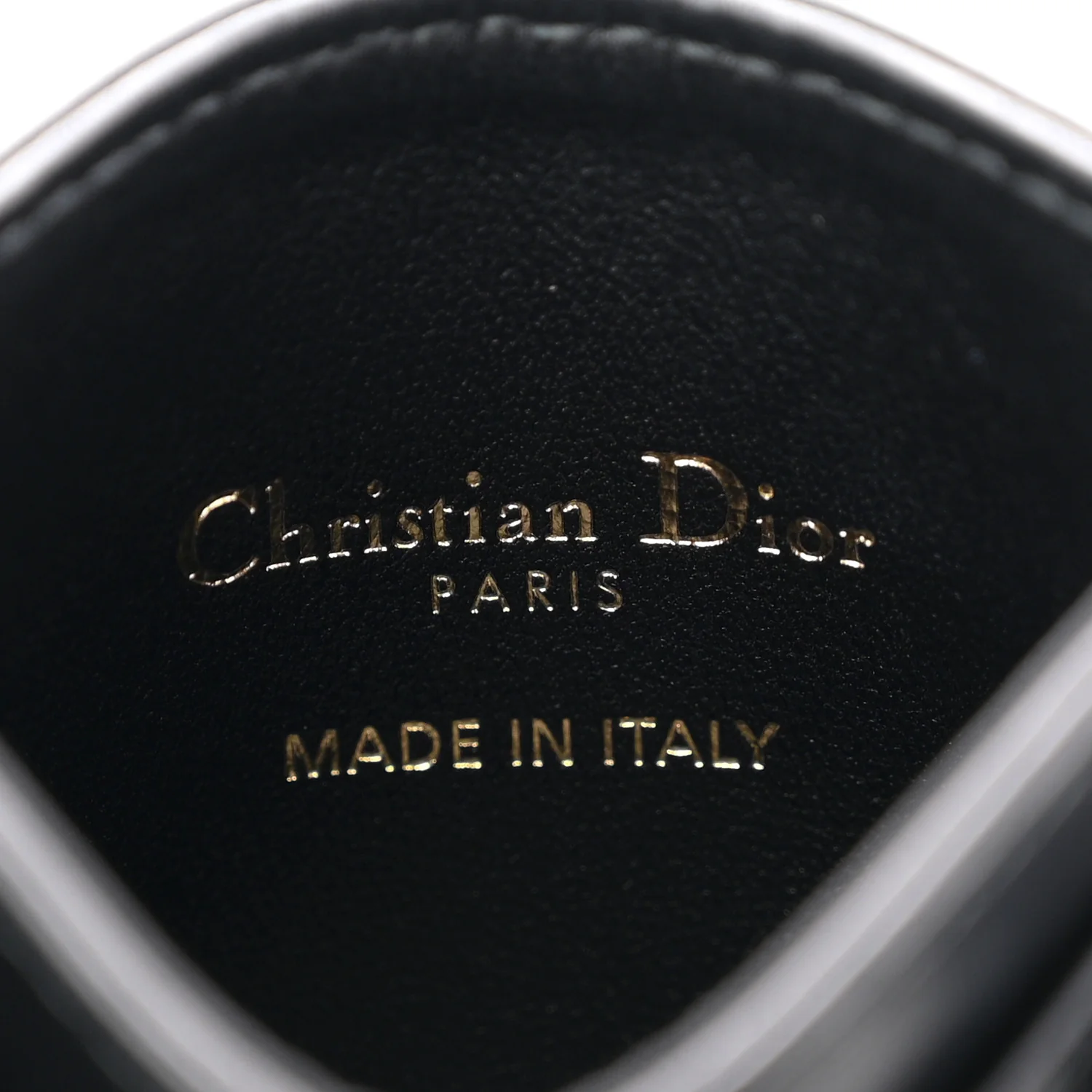 Lambskin Pearl Star Cannage Dior Card Holder Black - Image 6