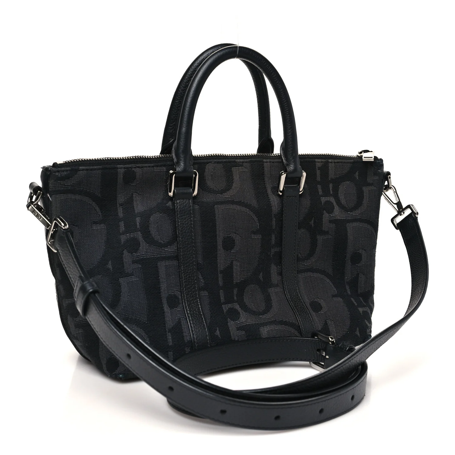 Maxi Oblique Jacquard Weekender 25 Black - Image 3