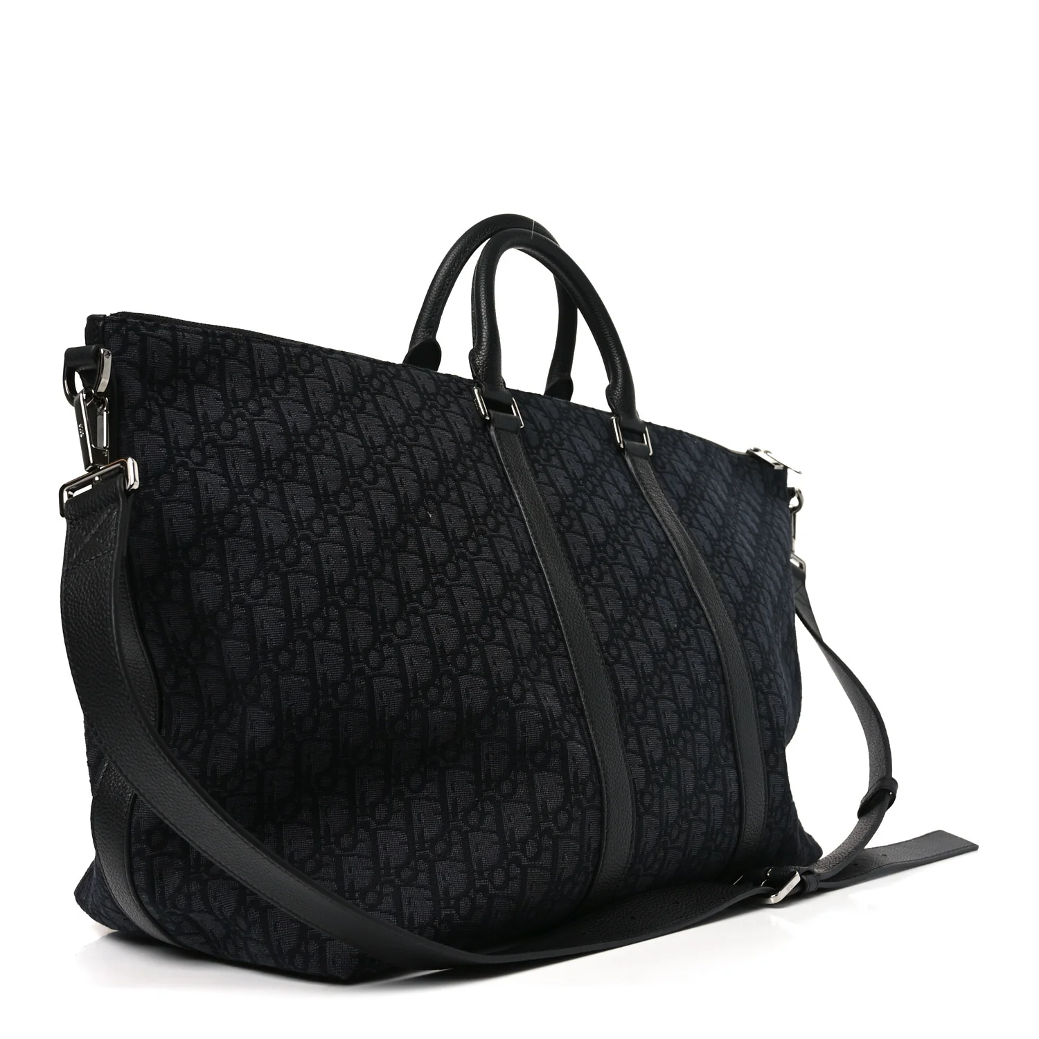 Maxi Oblique Jacquard Weekender 40 Black - Image 3
