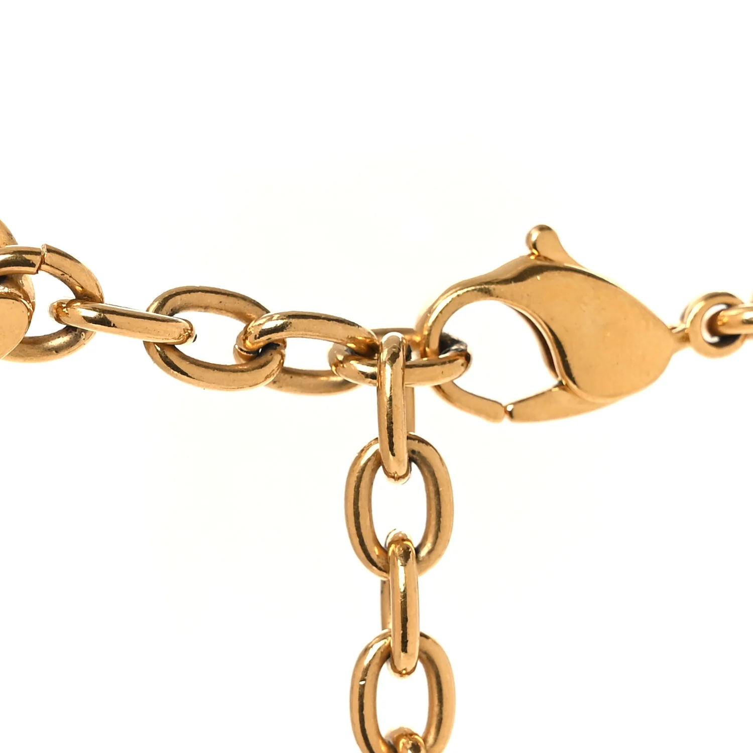 Metal CD Choker Necklace Gold - Image 5