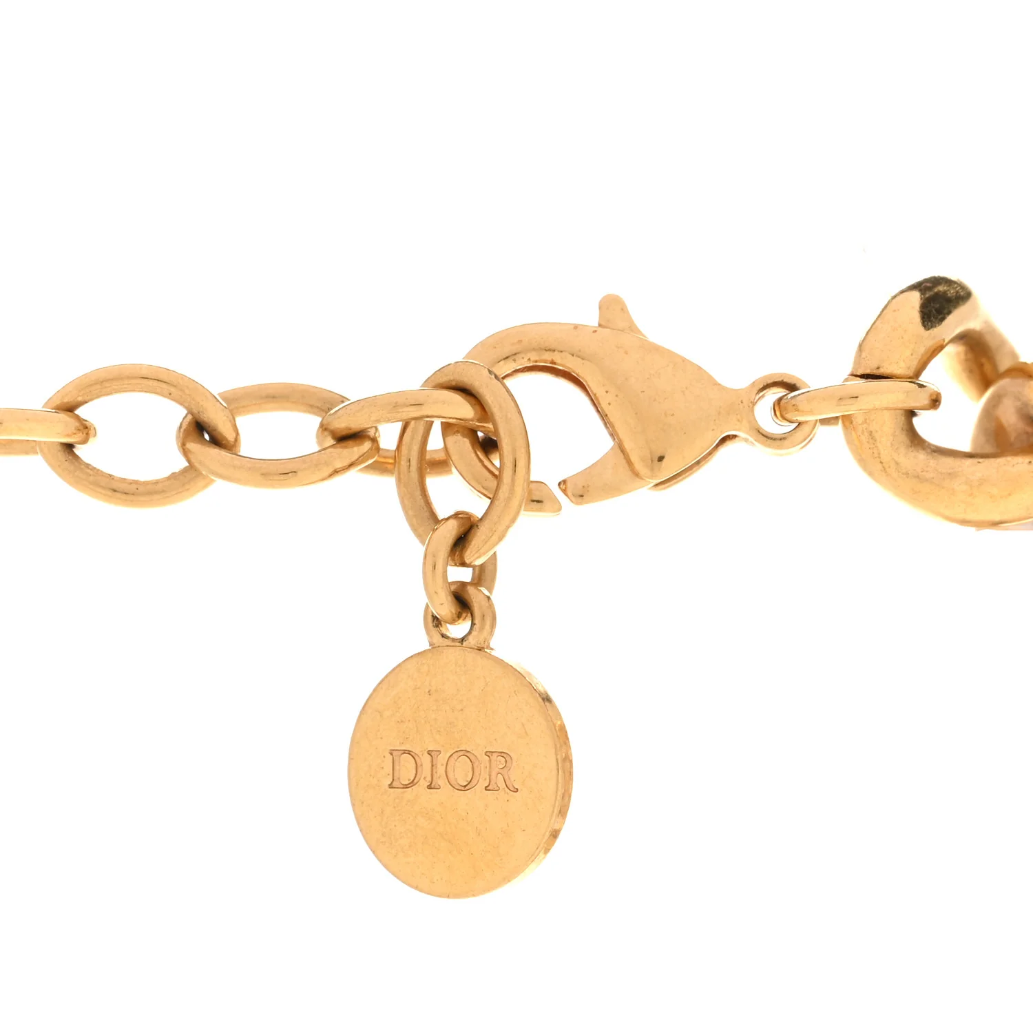 Metal Crystal 30 Montaigne Necklace Gold - Image 5