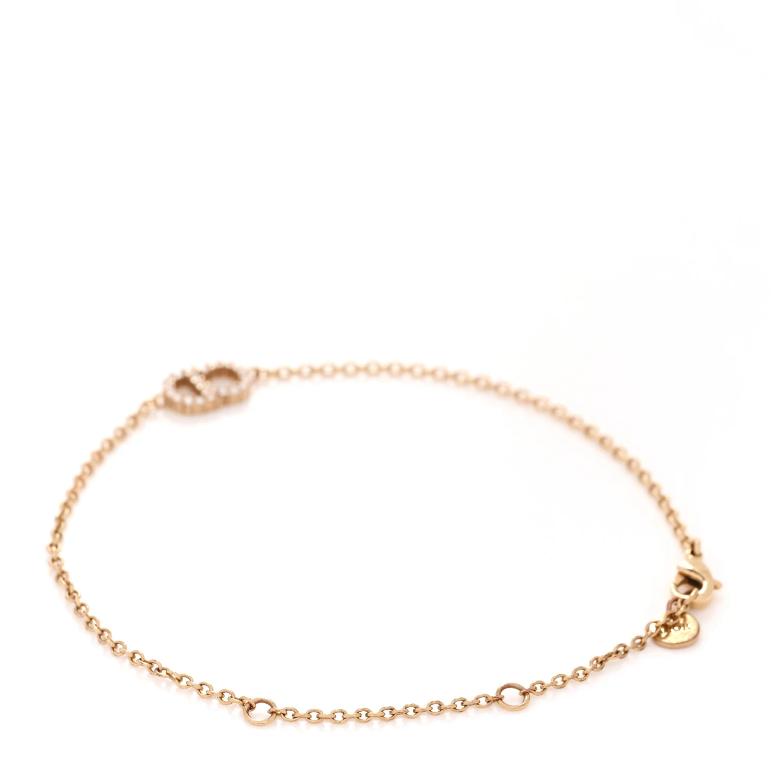Metal Crystal Clair D Lune Bracelet Gold - Image 3