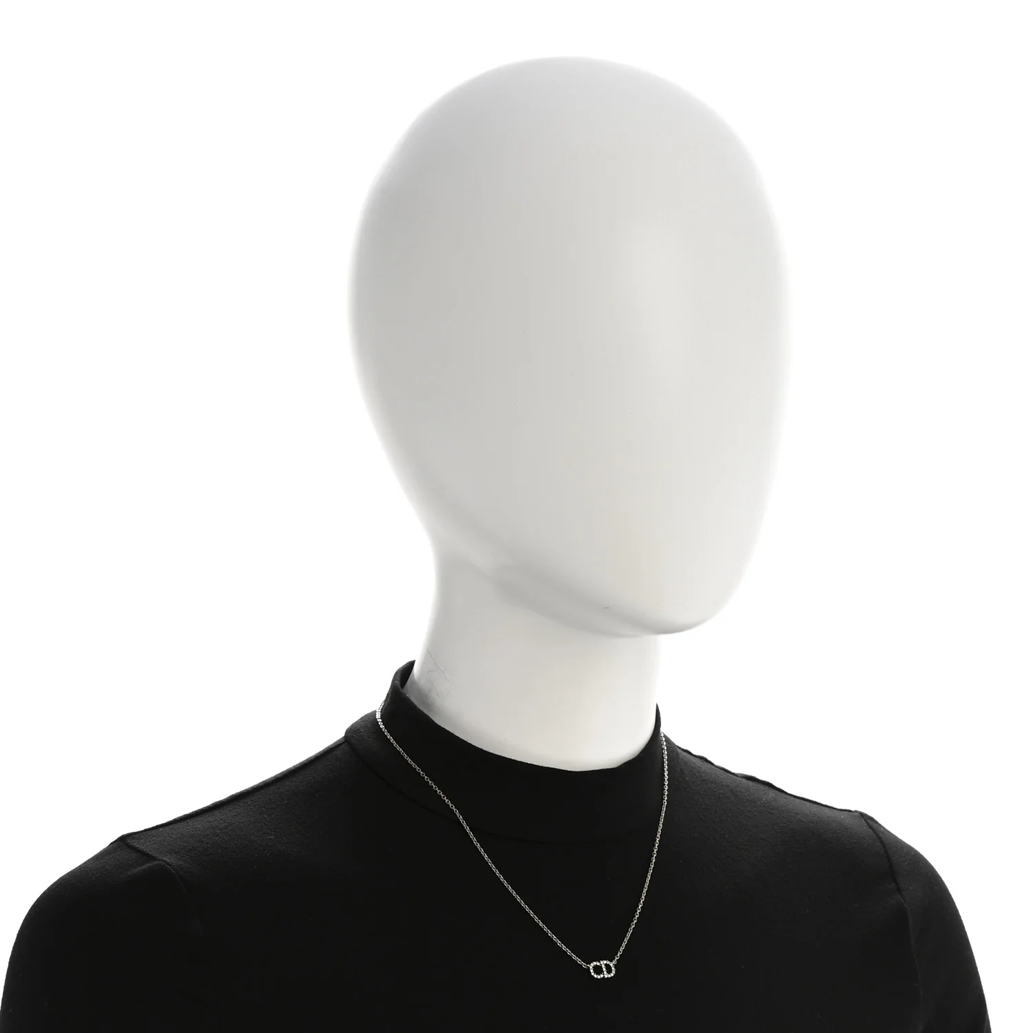 Metal Crystal Clair D Lune Necklace Gold - Image 2