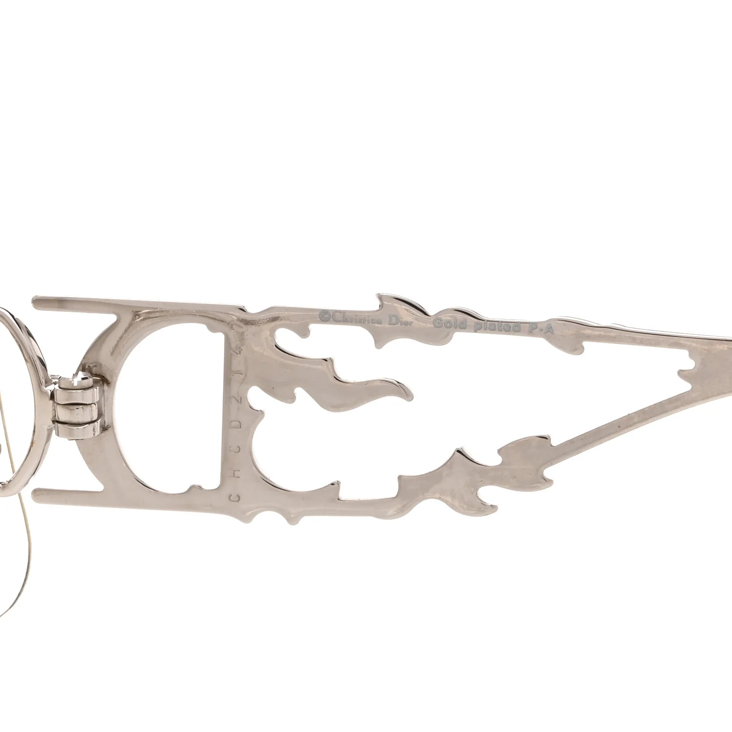 Metal Crystal DiorFire Sunglasses Silver - Image 5