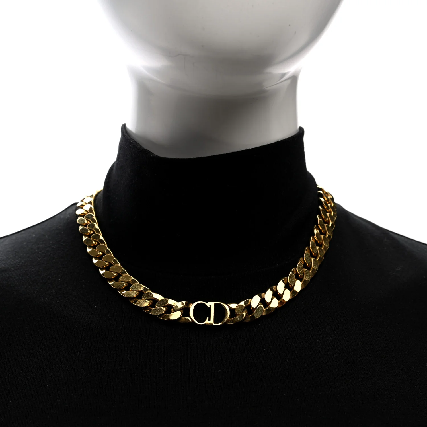 Metal Danseuse Etoile Chain Choker Necklace Gold - Image 2