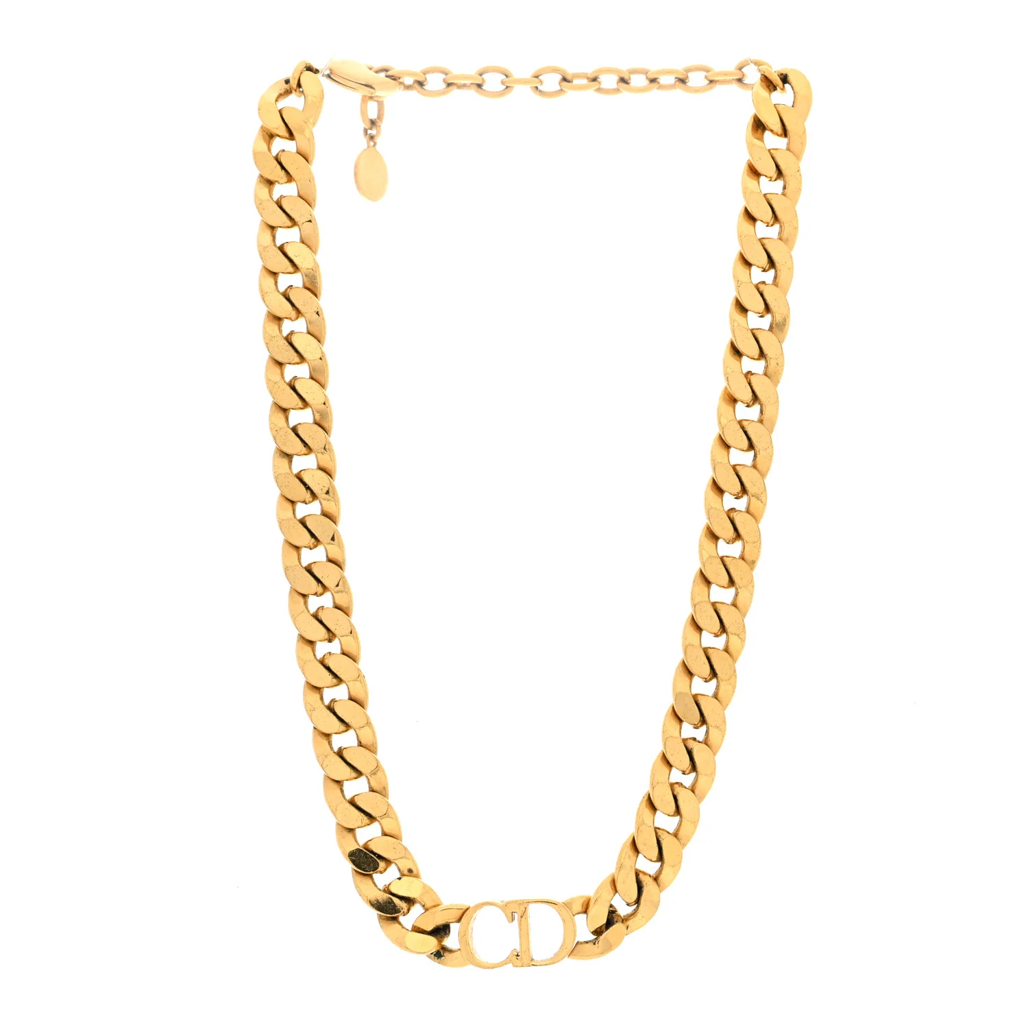 Metal Danseuse Etoile Chain Choker Necklace Gold - Image 3