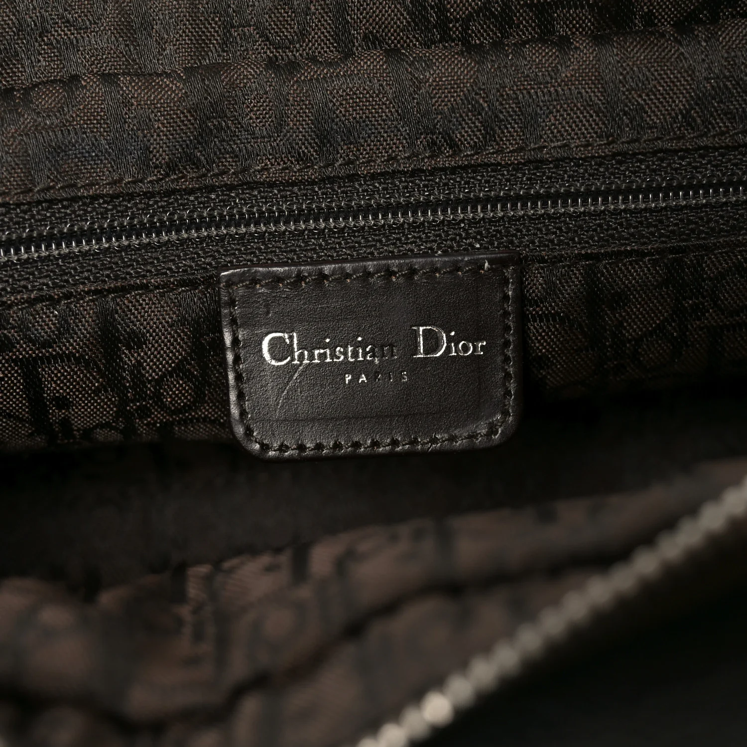 Metallic Calfskin Cannage Stitched Small East West Lady Dior Bronze - Image 6