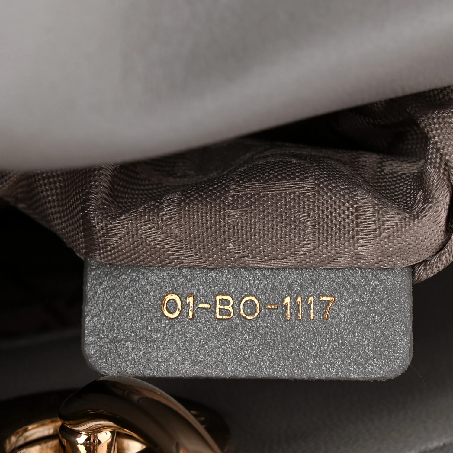 Metallic Lambskin Cannage Mini Lady Dior Grey - Image 7