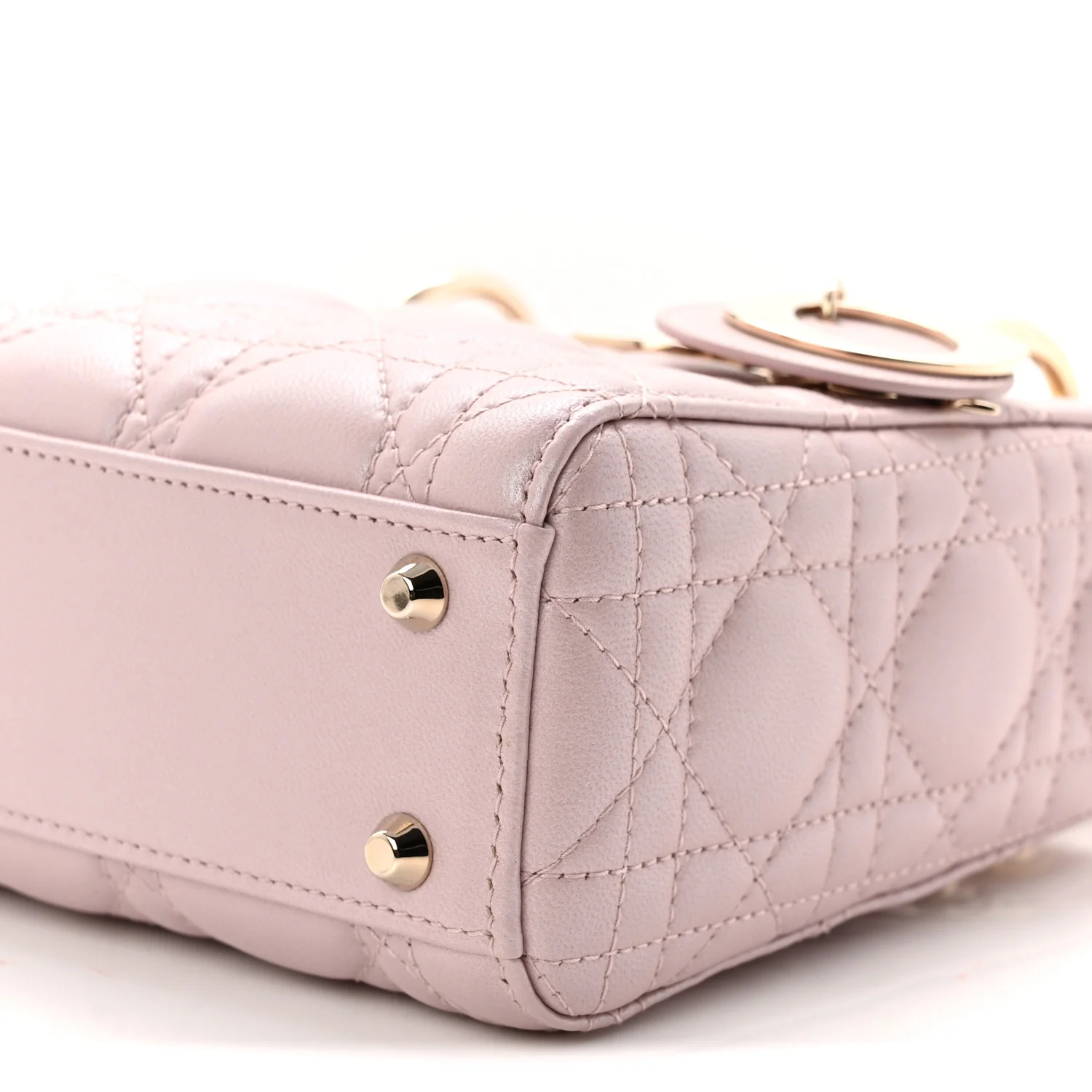 Metallic Lambskin Cannage Mini Lady Dior Lotus - Image 10