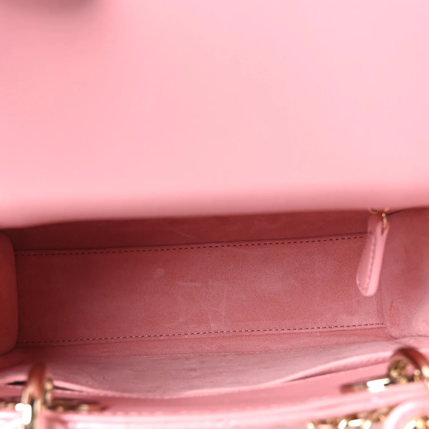 Metallic Lambskin Cannage Small Lady Dior Melacoton - Image 5