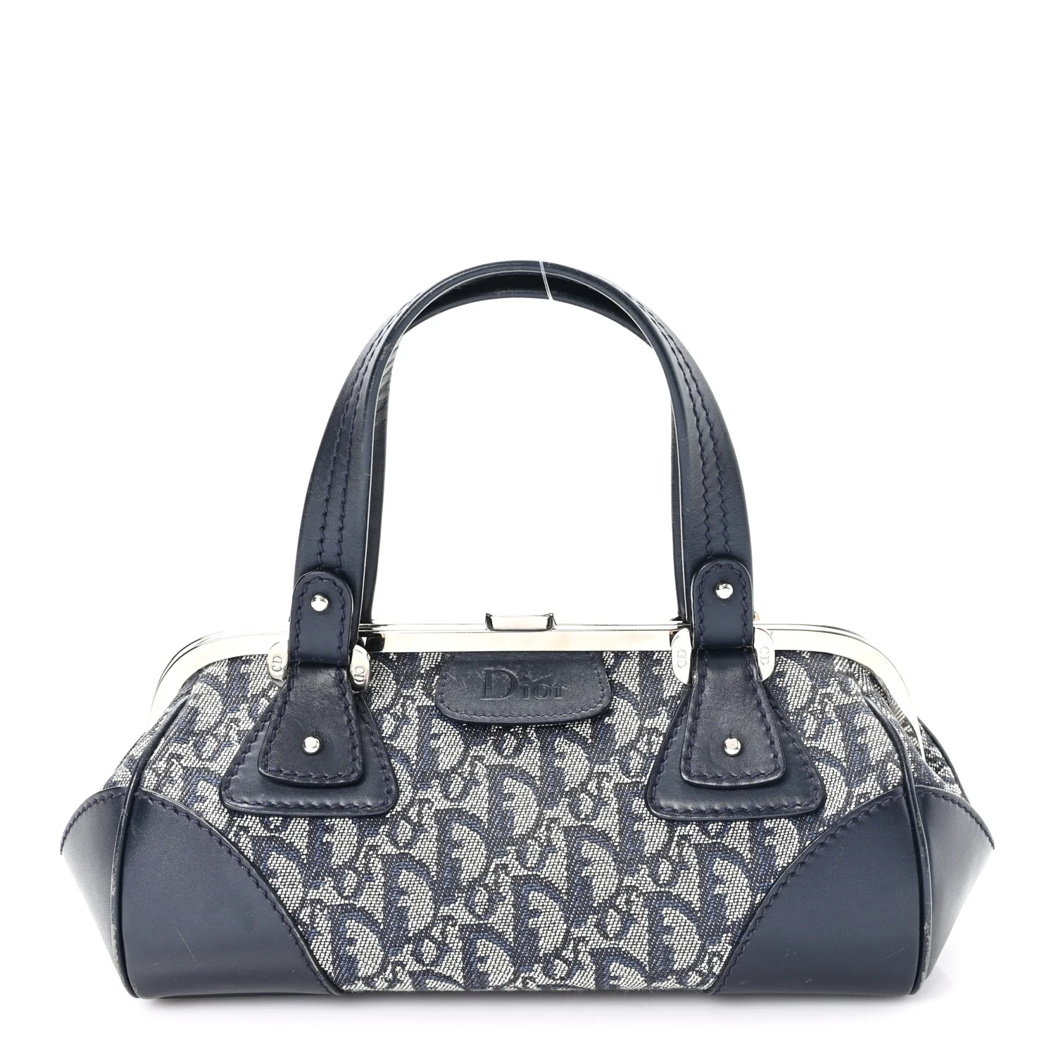 Monogram Frame Satchel Blue