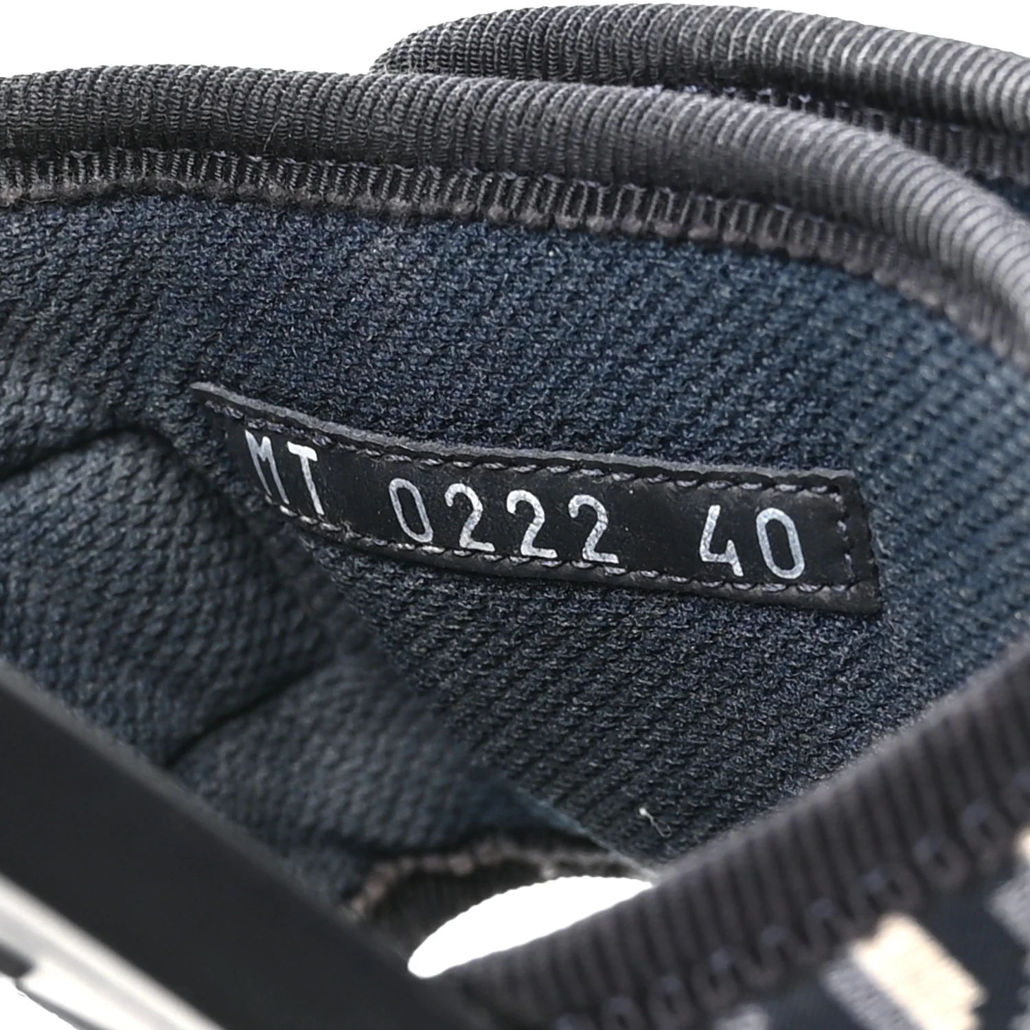 Nylon Oblique Dio(r)evolution Slide Sandals 40 Deep Blue - Image 8