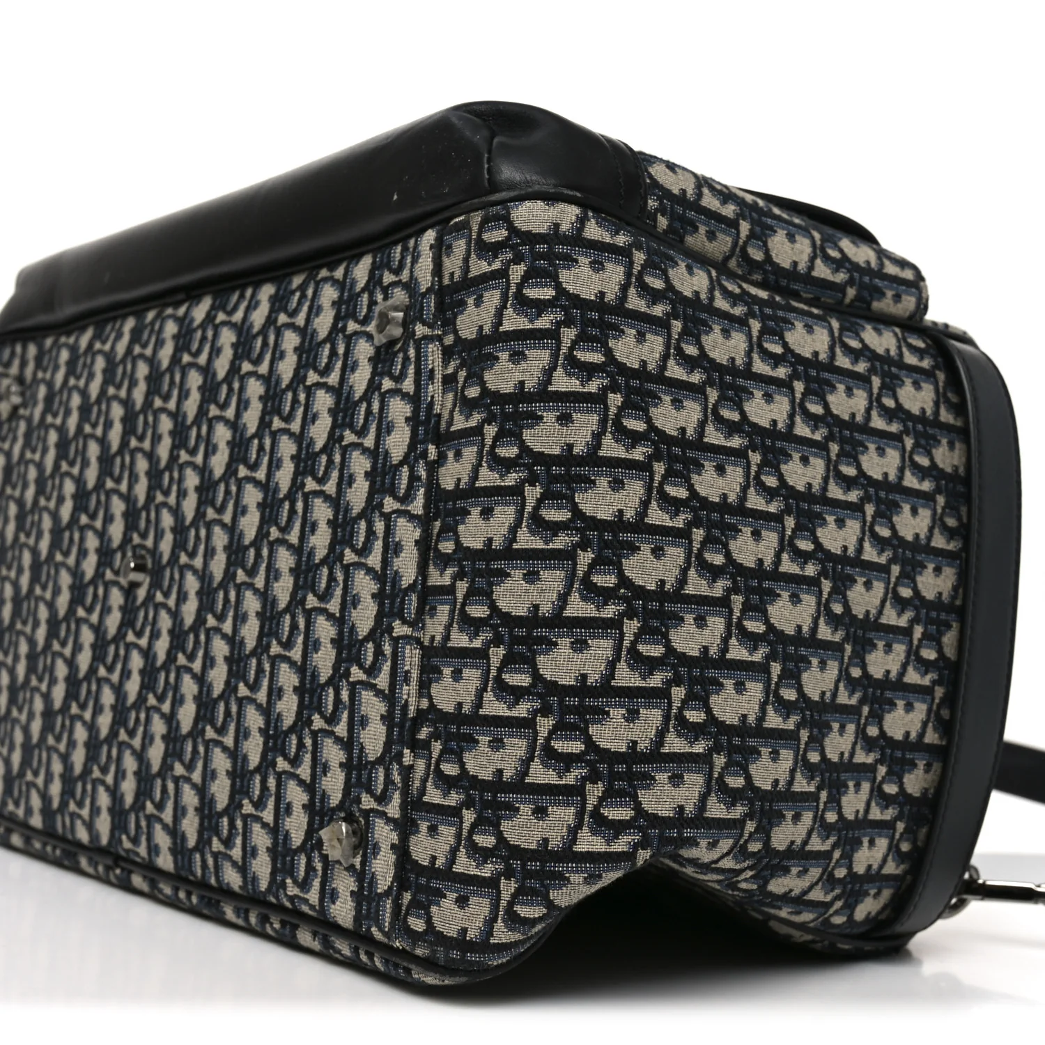 Oblique Calfskin Hit The Road Pet Carrier Blue - Image 10