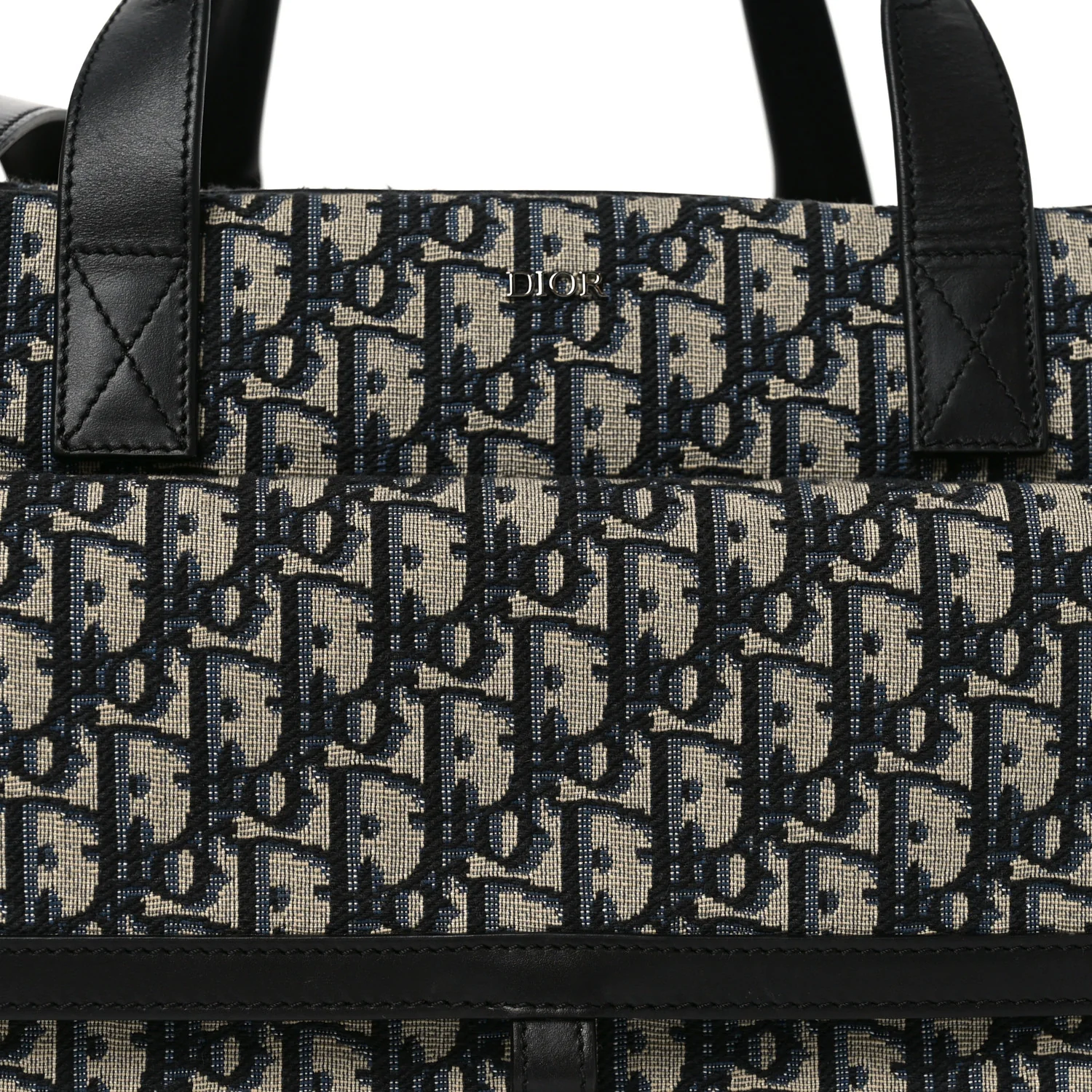 Oblique Calfskin Hit The Road Pet Carrier Blue - Image 8