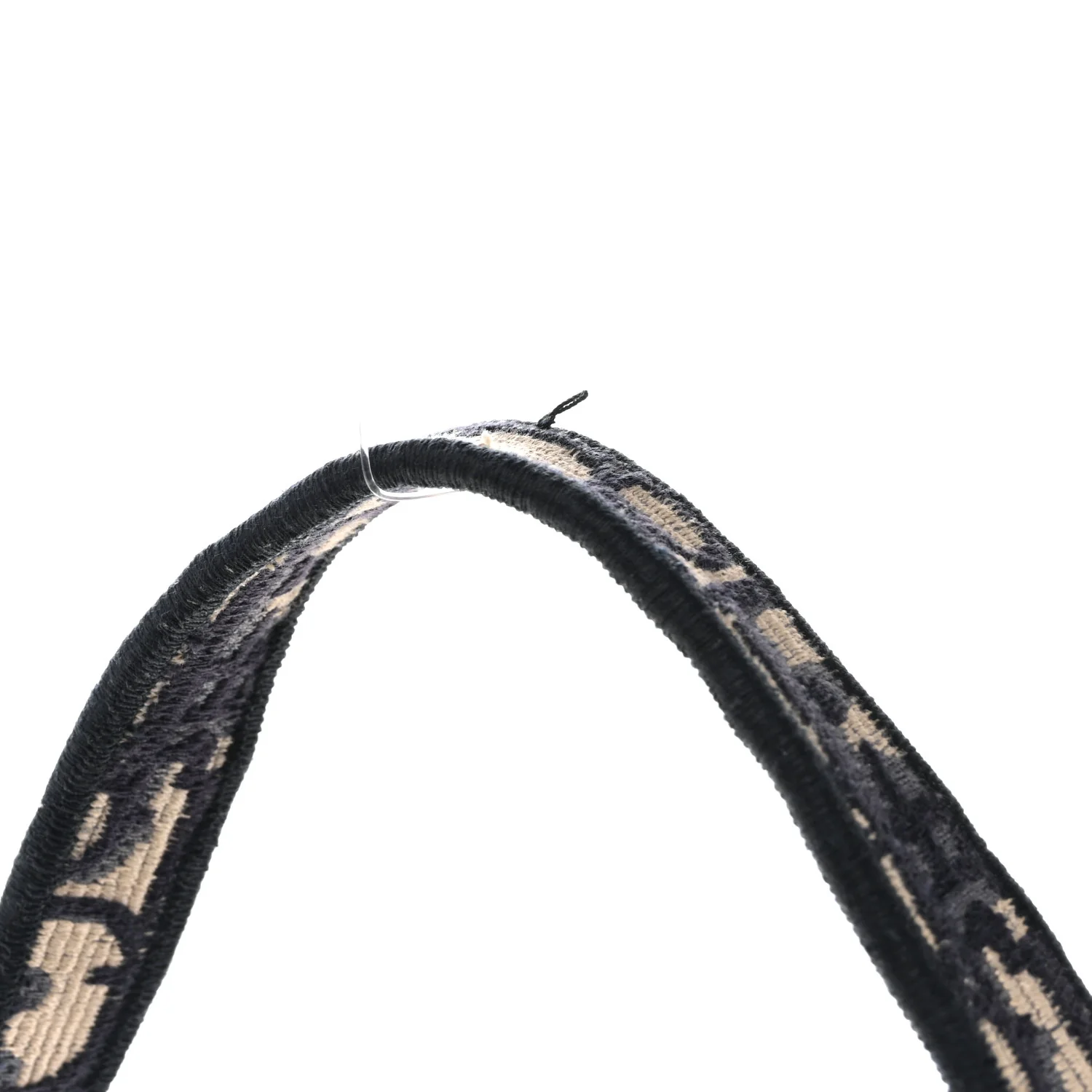 Oblique Embroidered Saddle Bag Blue - Image 12
