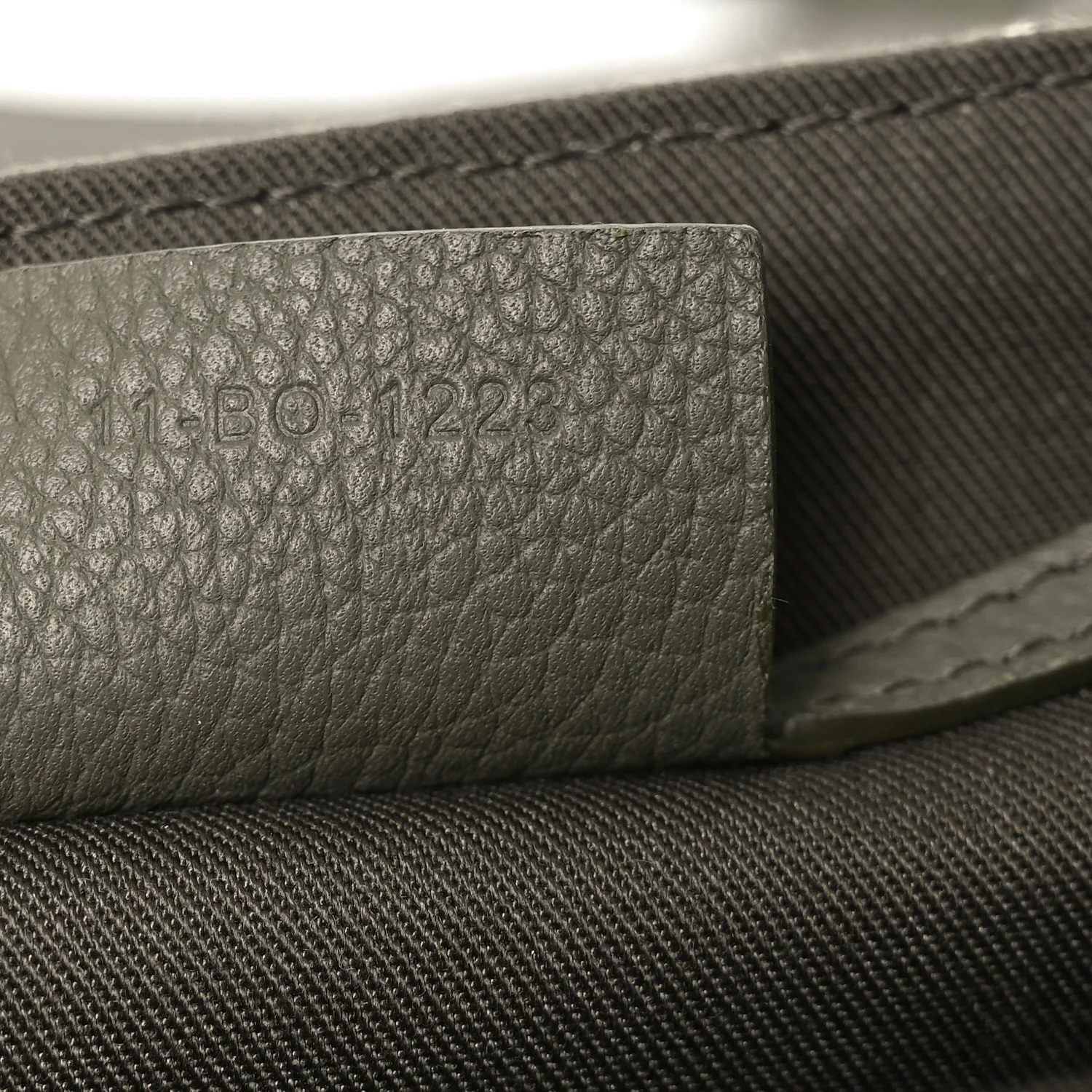 Oblique Jacquard Grained Calfskin Small Saddle Messenger Bag With Flap Green - Image 6