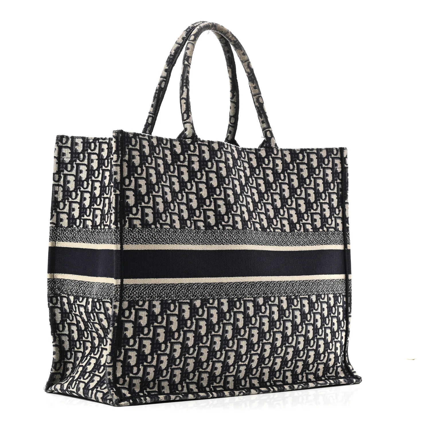 Oblique Large Book Tote Blue Multicolor - Image 3