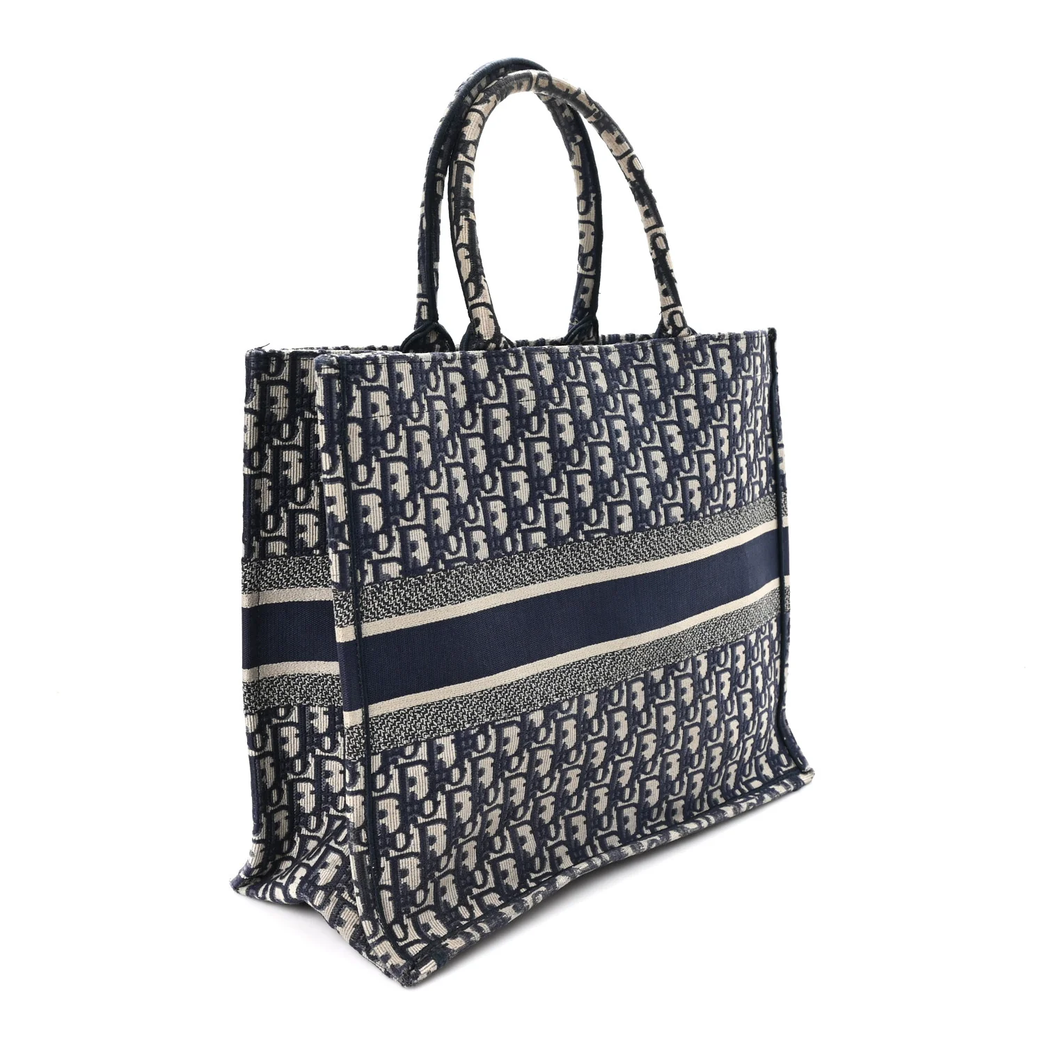Oblique Large Book Tote Blue Multicolor - Image 2