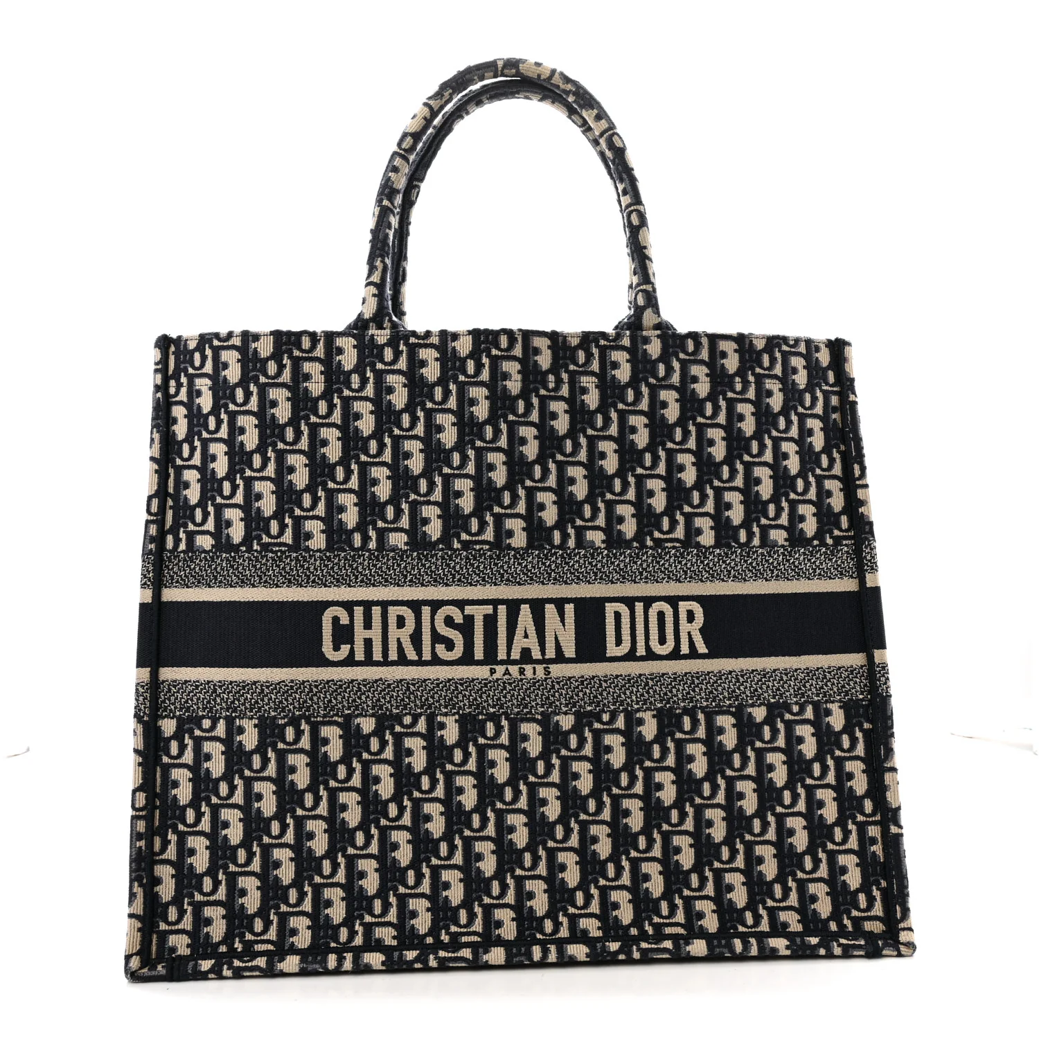 Oblique Large Book Tote Blue Multicolor