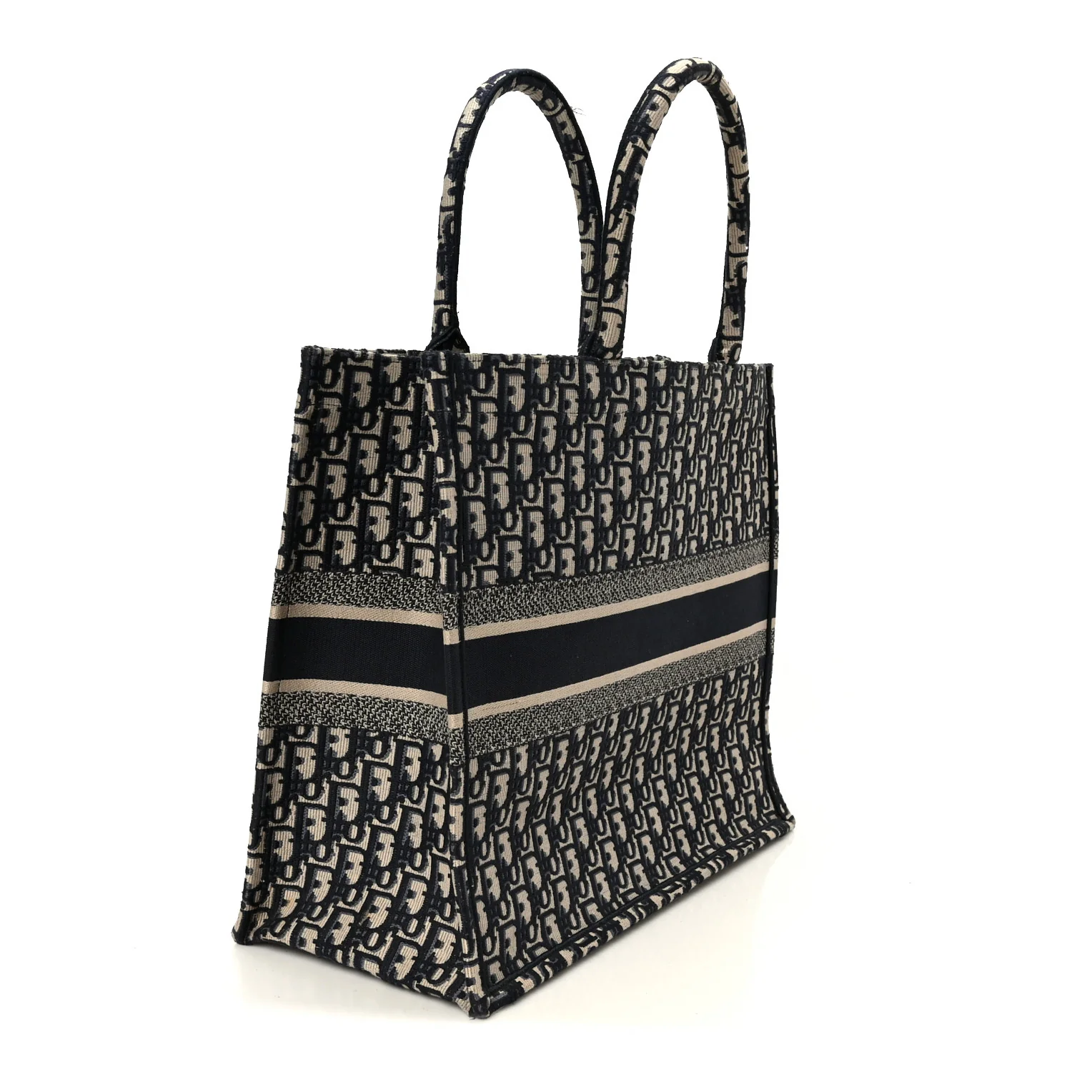 Oblique Large Book Tote Blue Multicolor - Image 3
