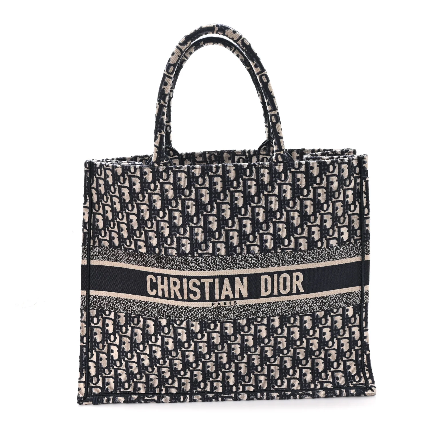 Oblique Large Book Tote Blue Multicolor