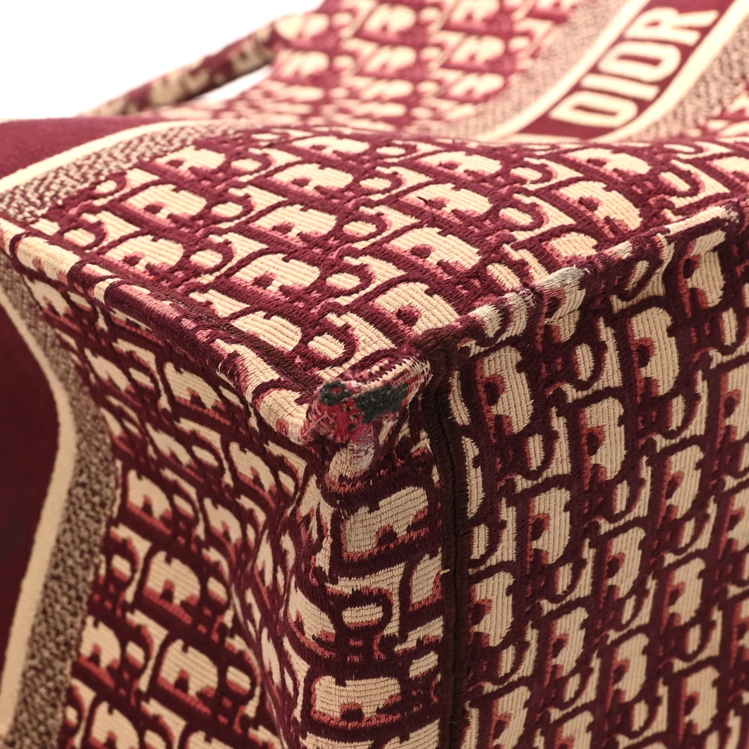 Oblique Large Book Tote Burgundy Multicolor - Image 9